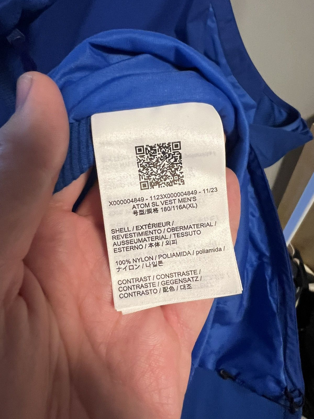 Arc'teryx Arc’teryx SS23 Atom SL Vest Men’s Blue Colour Size US XL / EU 56 / 4 - 4 Thumbnail