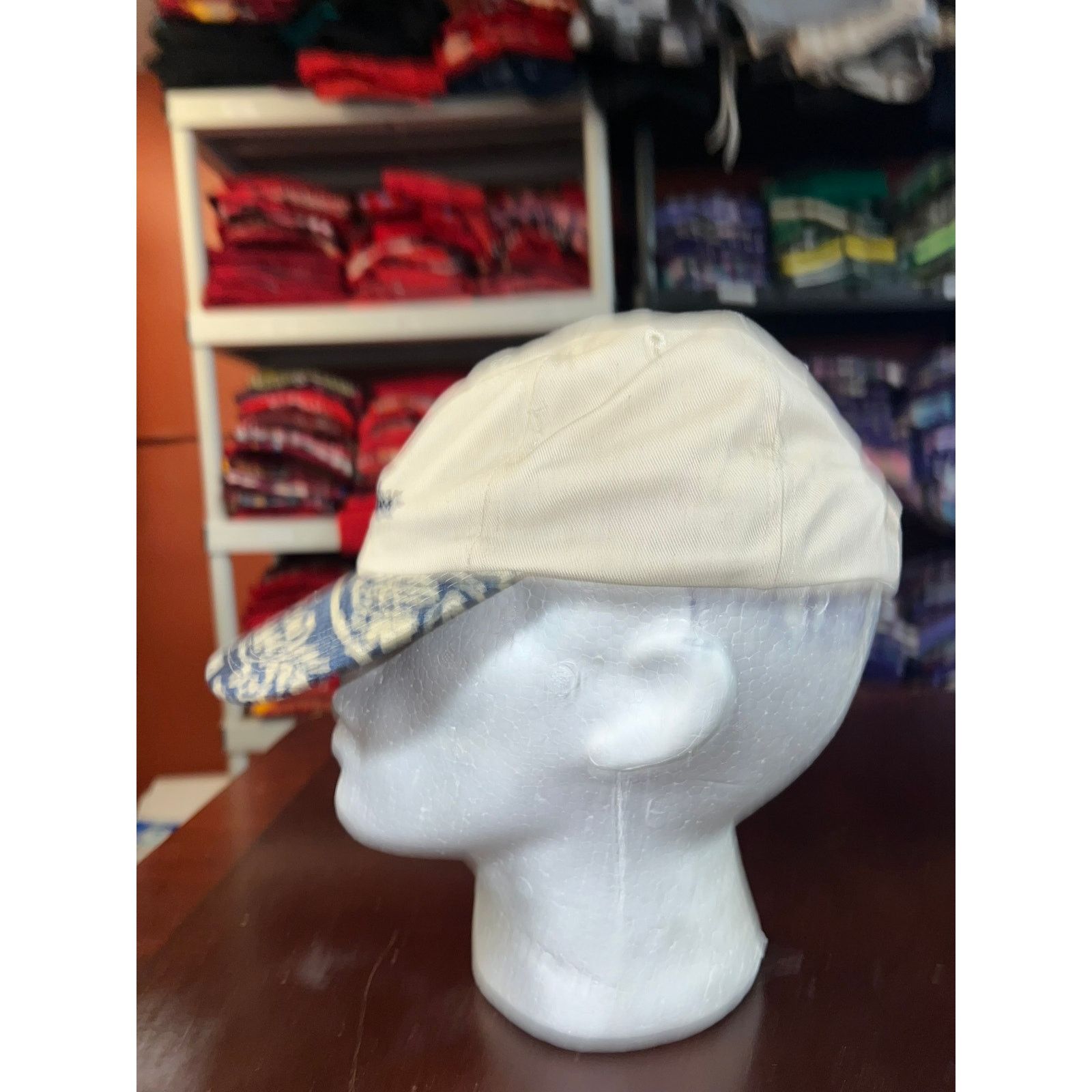 Budweiser Vintage Budweiser Hat Floral White Cap Alcohol Snapback 90s Size ONE SIZE - 4 Thumbnail