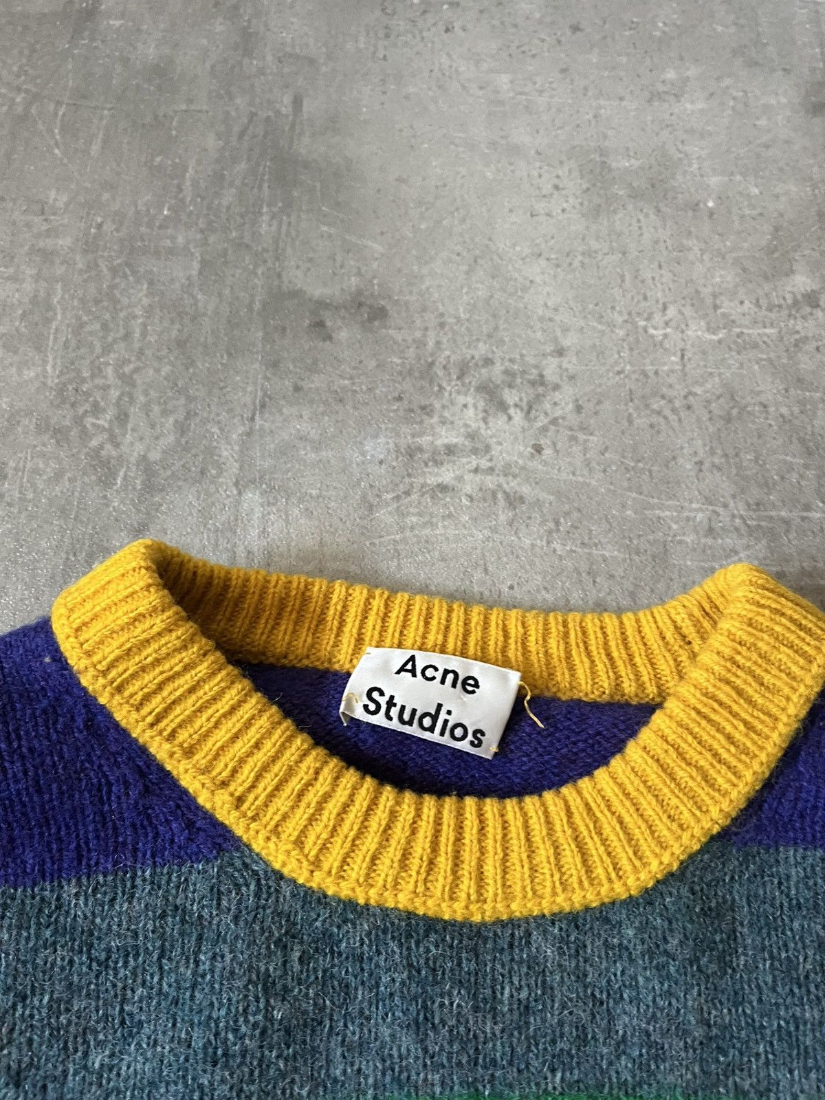 Acne Studios Acne Studios kai striped wool multicolor sweater Size US L / EU 52-54 / 3 - 6 Thumbnail