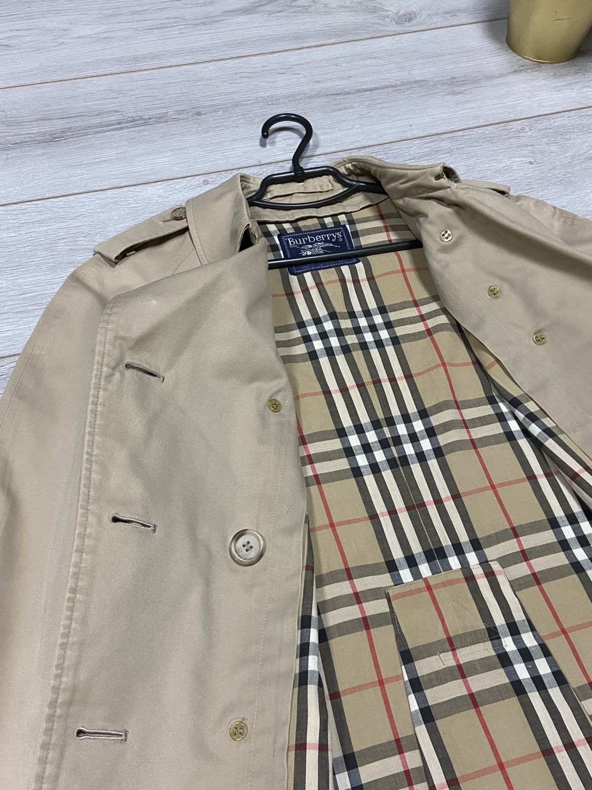 Burberry Burberry London England vintage nova check trench coat belt Size L / US 10 / IT 46 - 8 Thumbnail