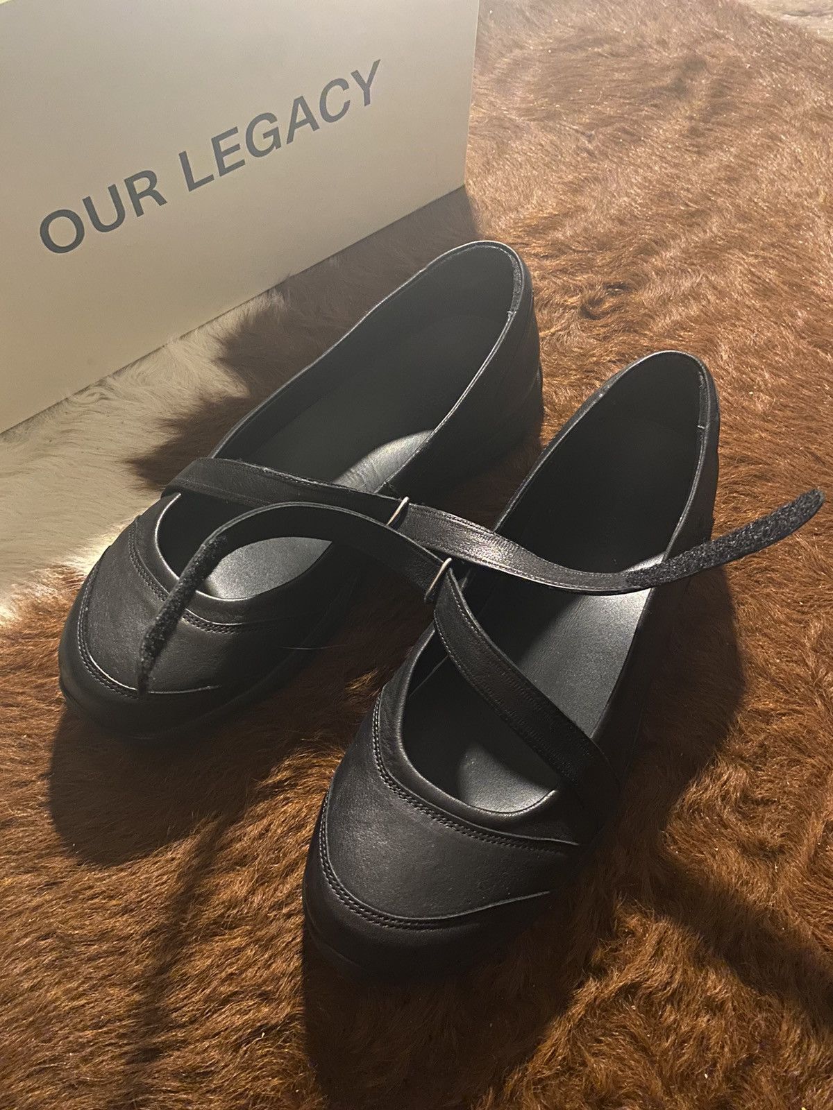 Our Legacy Our Legacy Sweetheart Dress (Black Swan Leather