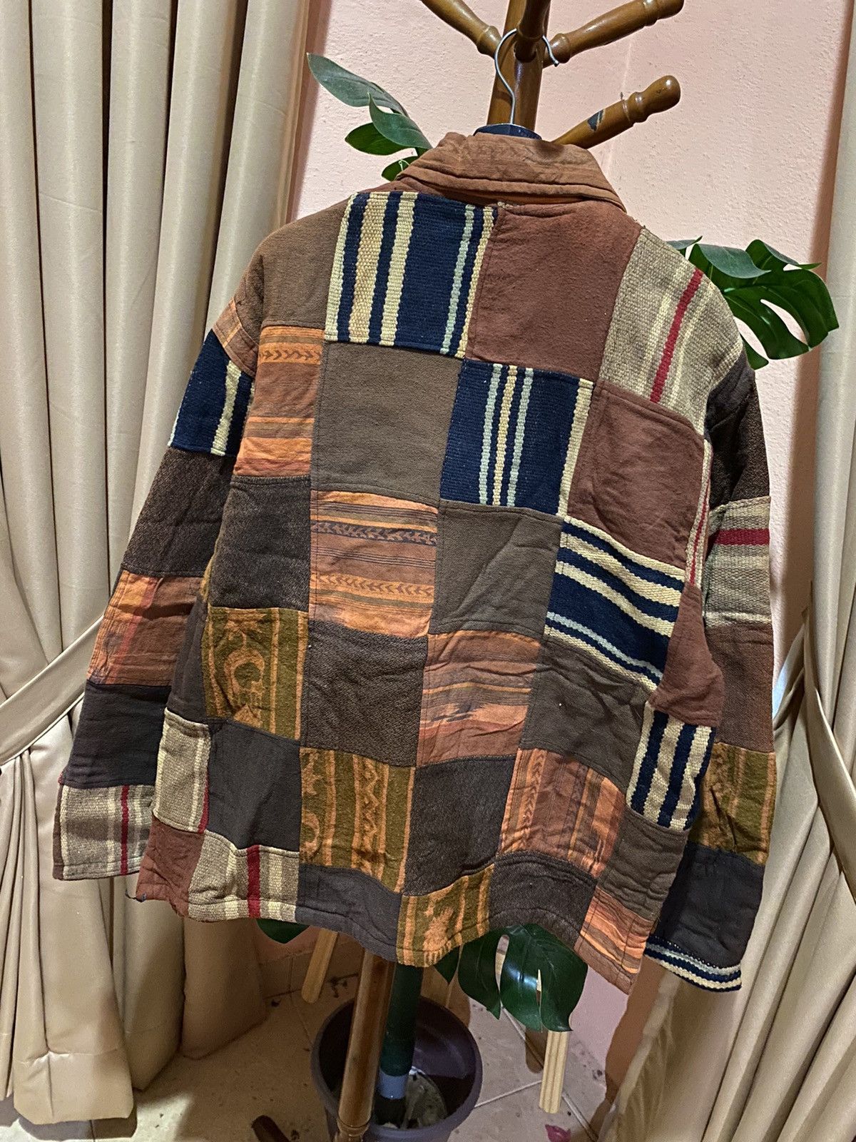 Other Patchwork Vintage Jacket by Anokhi, India-Made Cotton Coat Size US M / EU 48-50 / 2 - 6 Thumbnail