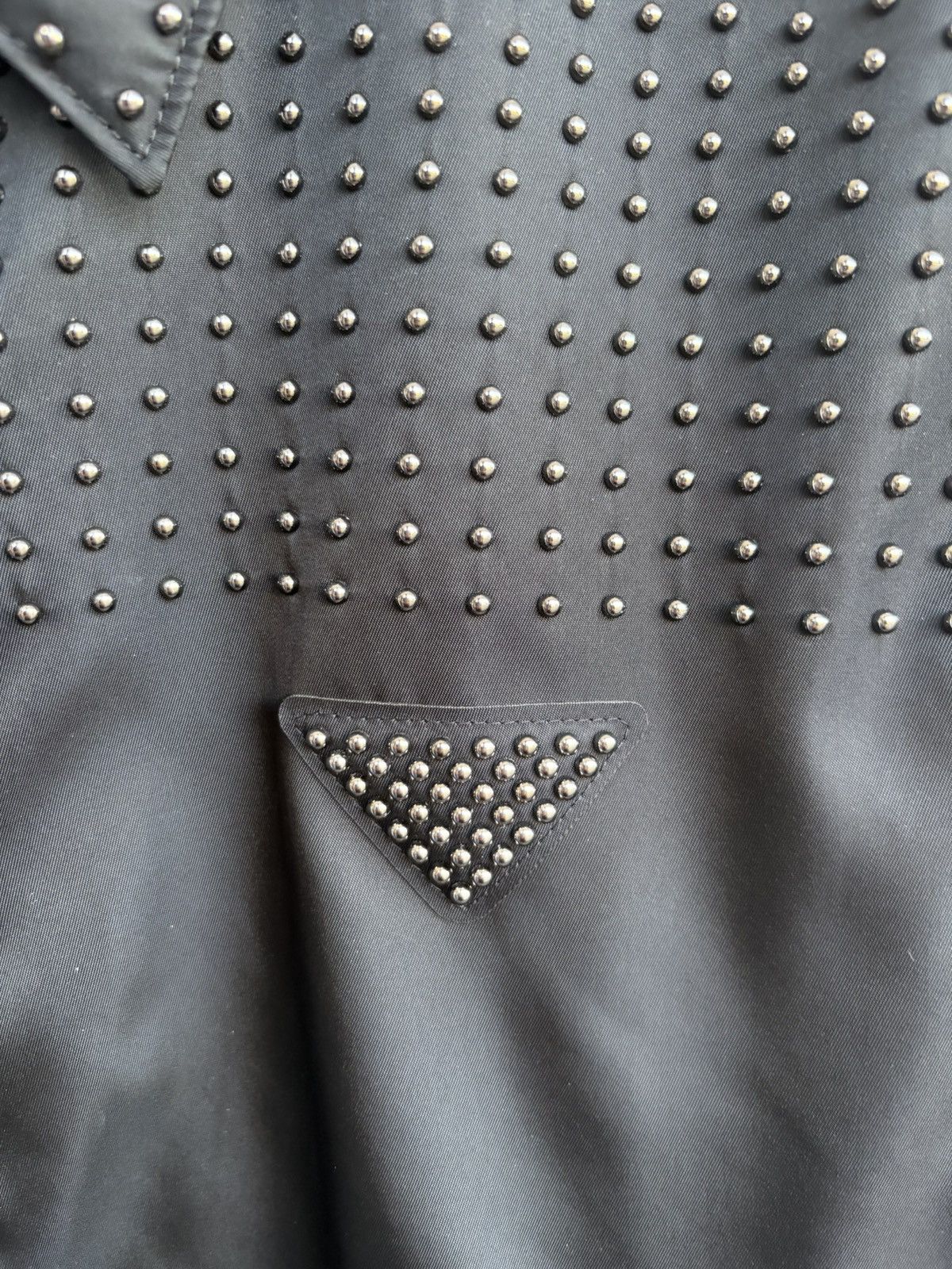 Prada Prada studded Re-Nylon blouson jacket size IT 50 Size US L / EU 52-54 / 3 - 6 Thumbnail