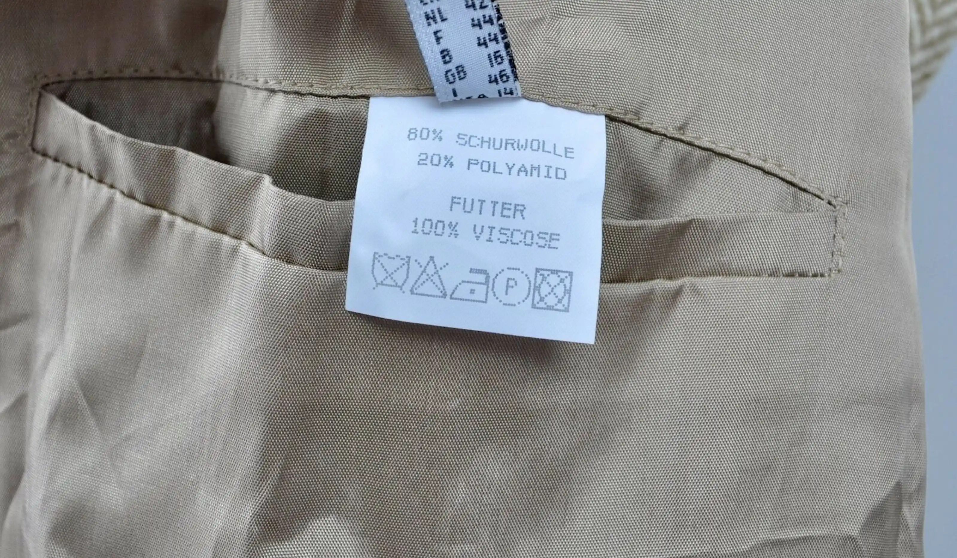 Vintage x ERICH FEND Herringbone Tweed Wool Coat Overcoat Belt Size L / US 10 / IT 46 - 7 Thumbnail