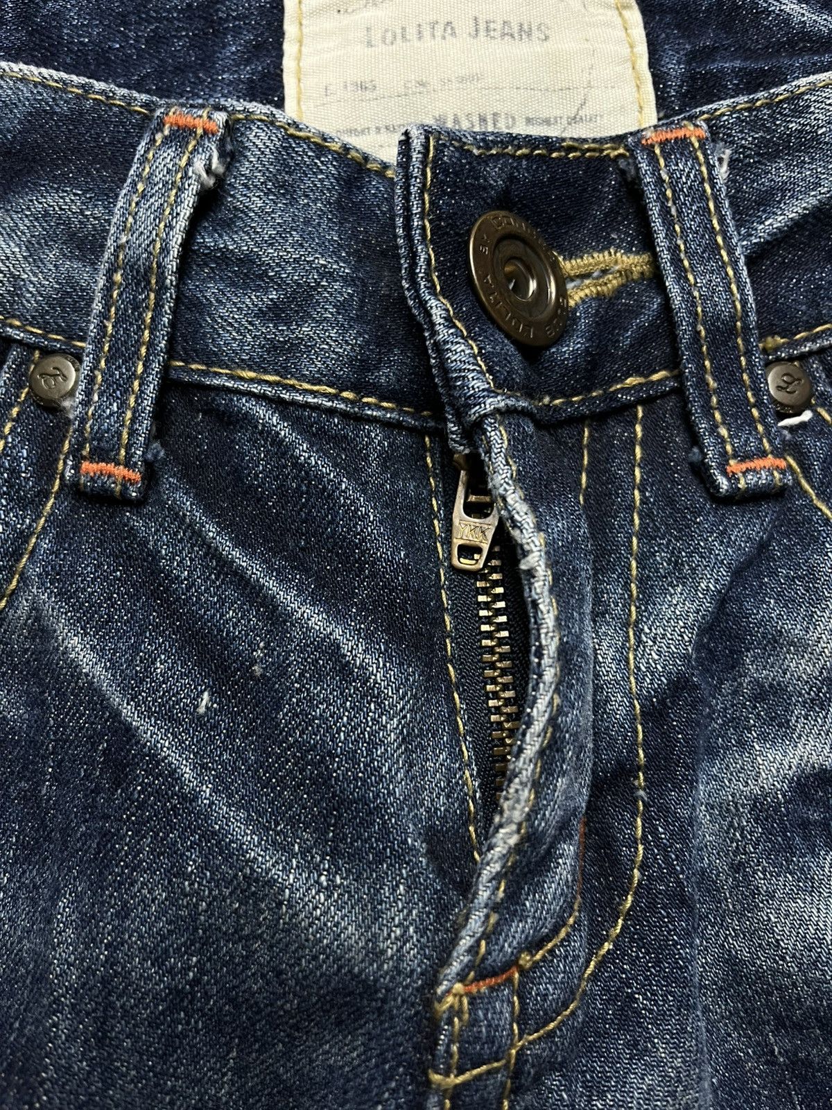Le Grande Bleu (L.G.B.) Vintage Lolita distressed denim Size US 31 - 6 Thumbnail