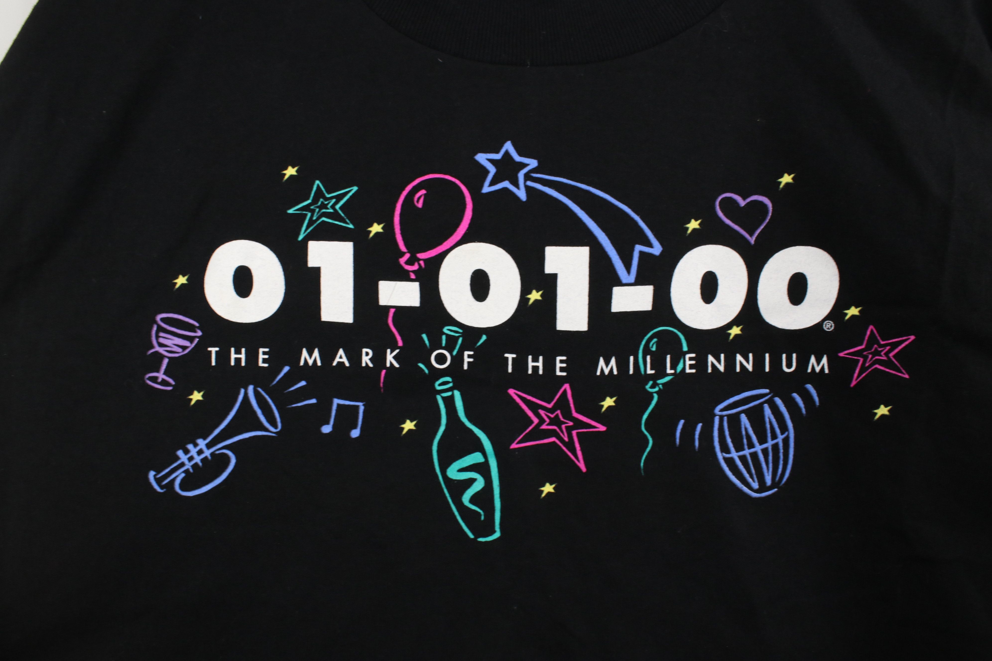 Lee × Vintage Deadstock Vintage Y2K 2000 Millennium Short Sleeve T-Shirt Size US L / EU 52-54 / 3 - 7 Thumbnail