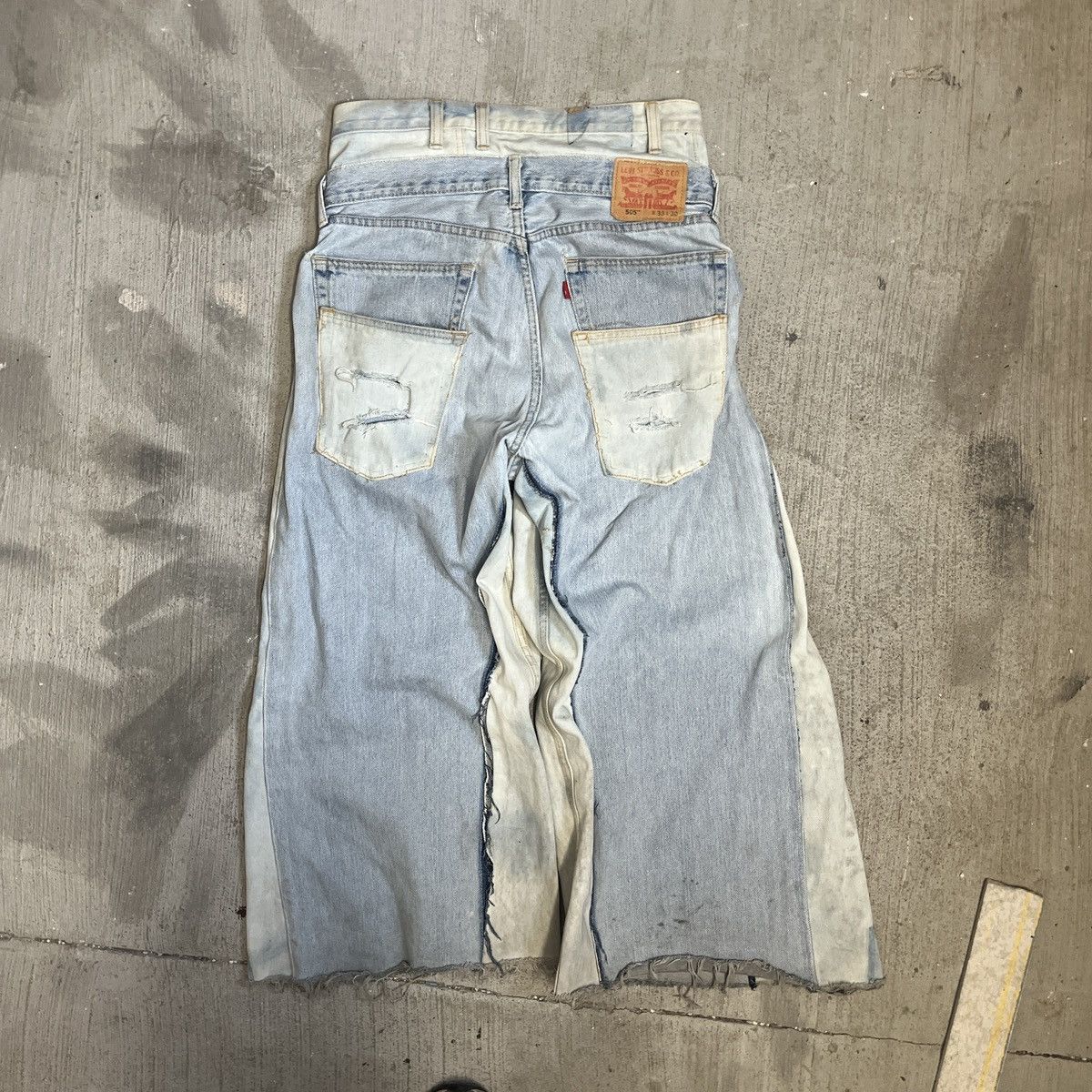 Other Stone Studios double waist bleach wash flared denim jeans Size US 34 / EU 50 - 2 Thumbnail