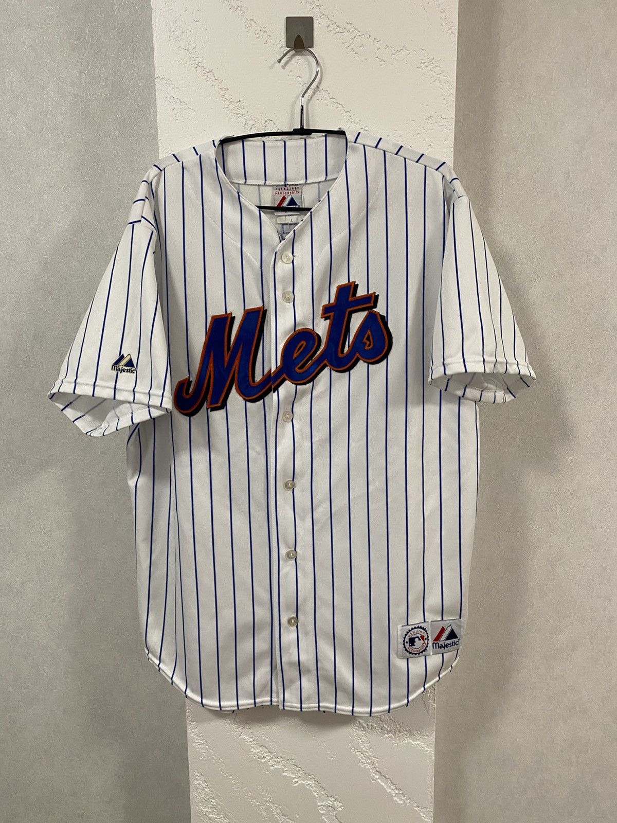 Majestic Mets Pedro Martinez 45 Made in USA jersey Size: L