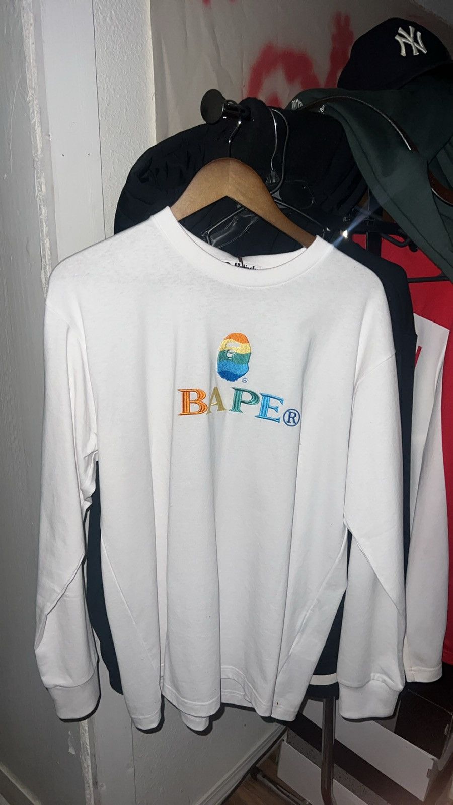 Bape BAPE embroidery relaxed fit Longsleve Size US M / EU 48-50 / 2 - 1 Thumbnail