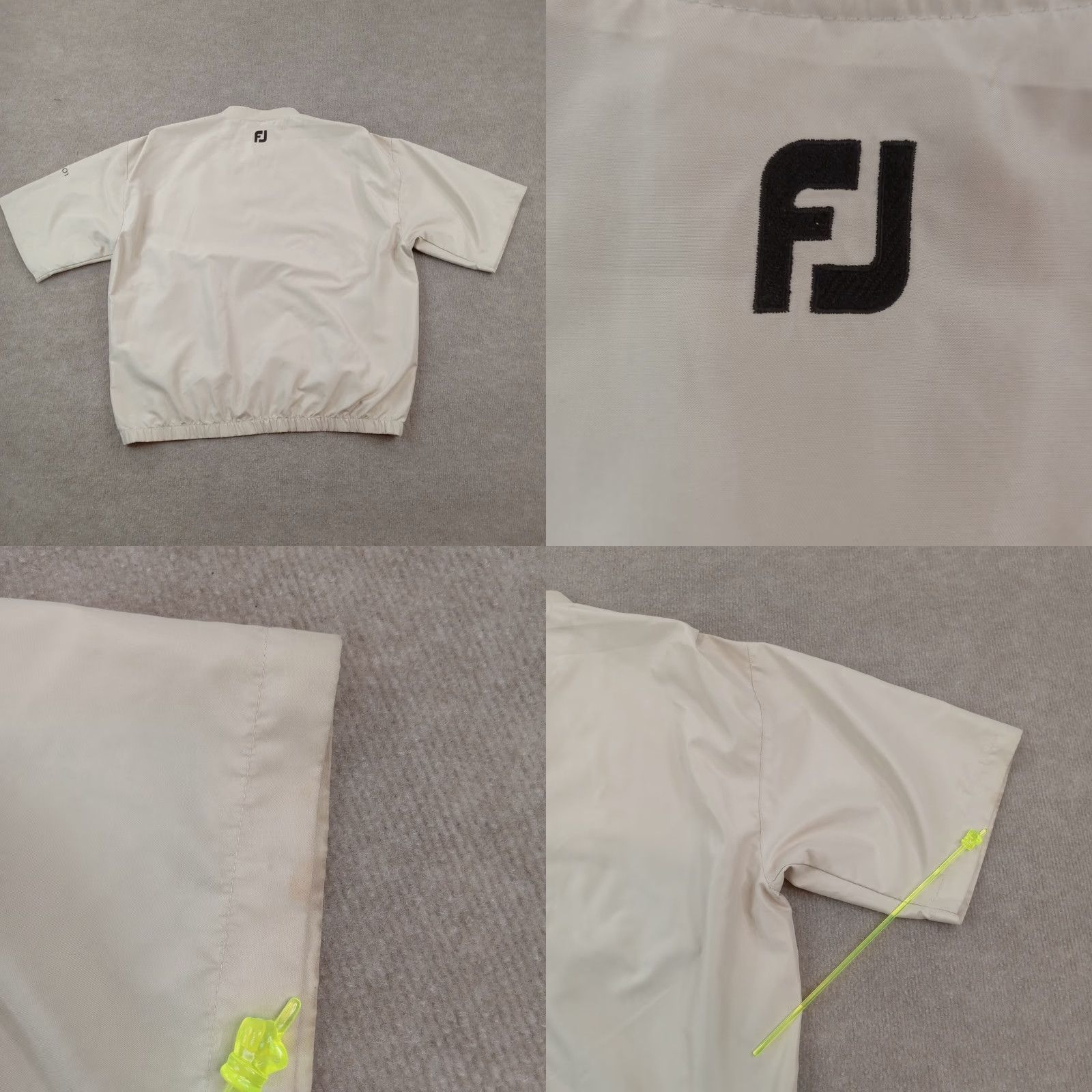 Footjoy Footjoy Mens Jacket Large Extra Large Beige Windbreaker Golf Size US 33 - 8 Thumbnail