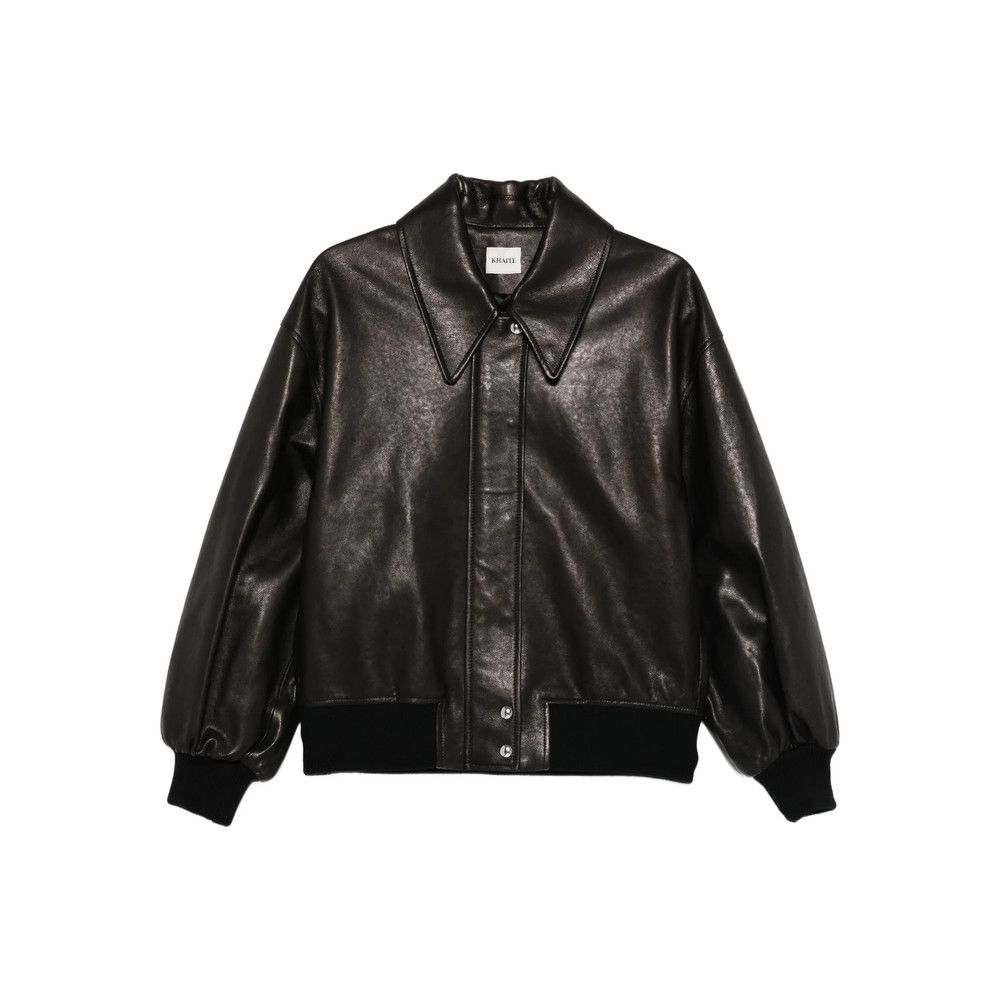 KHAITE Khaite BLACK Jackets - Leather Jackets Size S / US 4 / IT 40 - 1 Thumbnail
