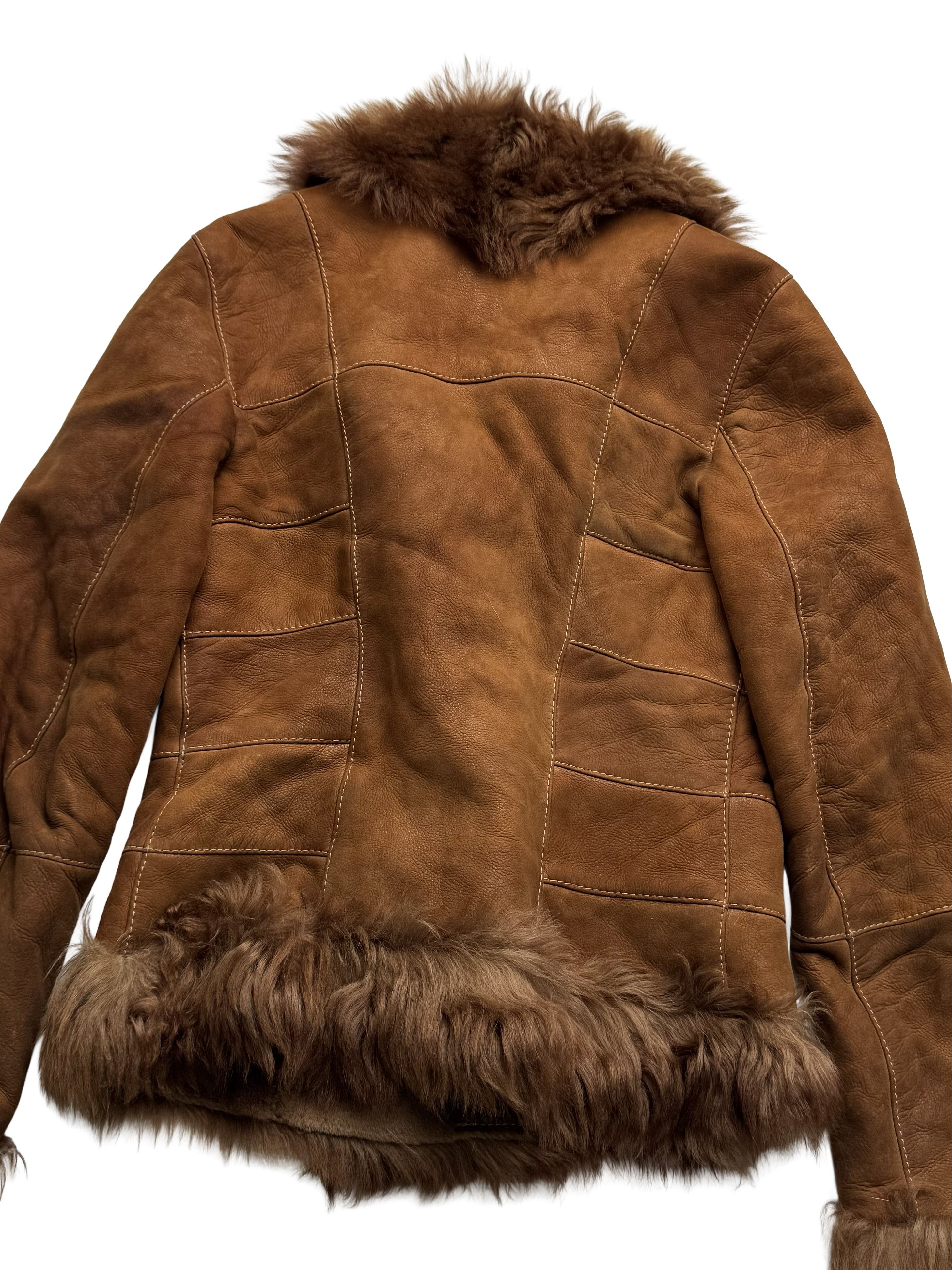 Vintage Vintage Real Shearling Cropped Jacket Size S / US 4 / IT 40 - 15 Thumbnail