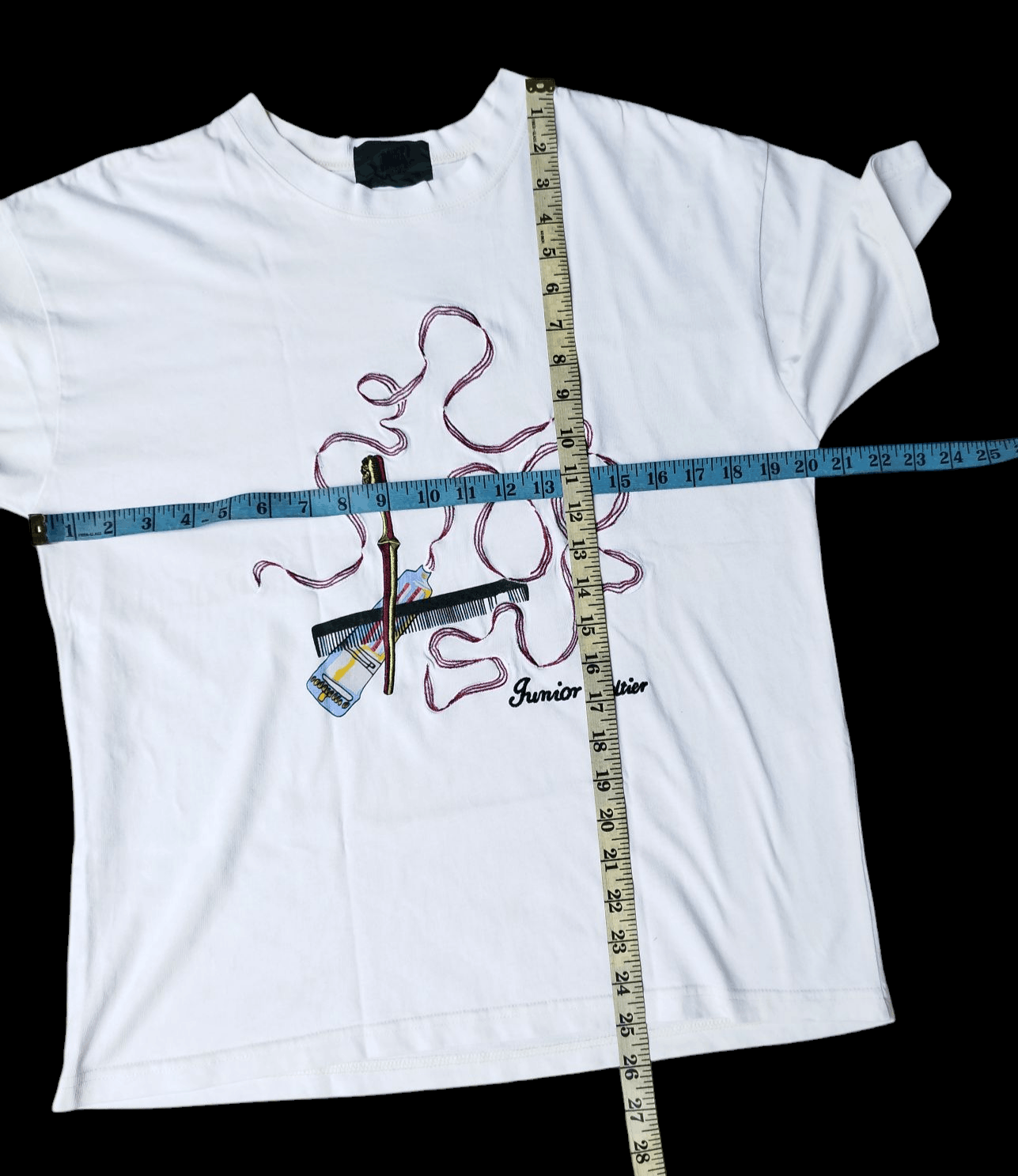 Jean Paul Gaultier × Vintage Vintage junior gaultier embroidery t-shirt Size US M / EU 48-50 / 2 - 6 Thumbnail