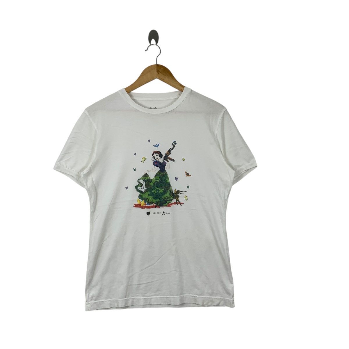 Other PAGANO MADE IN ITALY Rebel Snow White Tee Shirt Top Fairy Size M / US 6-8 / IT 42-44 - 3 Thumbnail