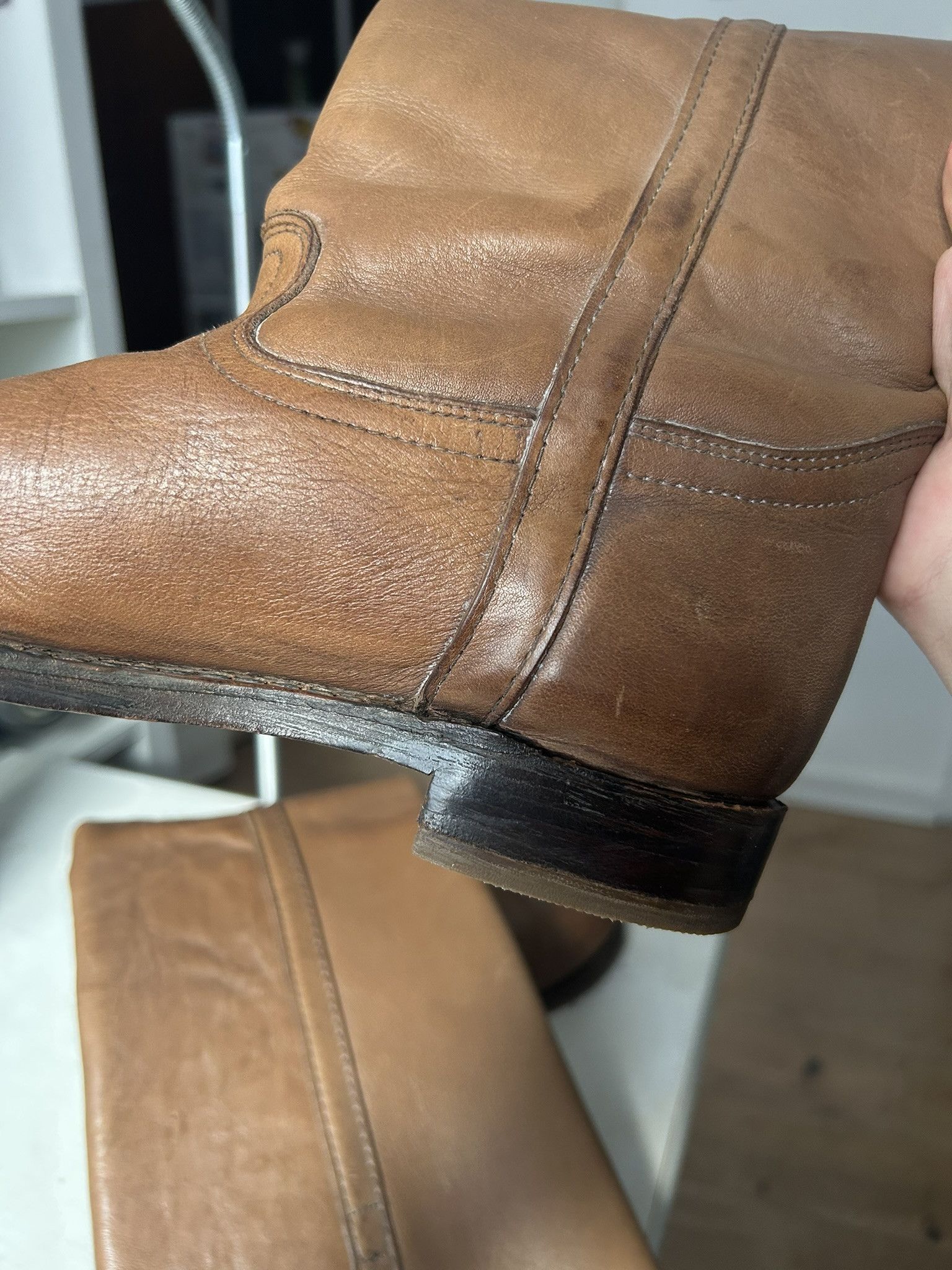 Frye Women's Frye leather riding boots, size 7 Size US 7 / IT 37 - 6 Thumbnail