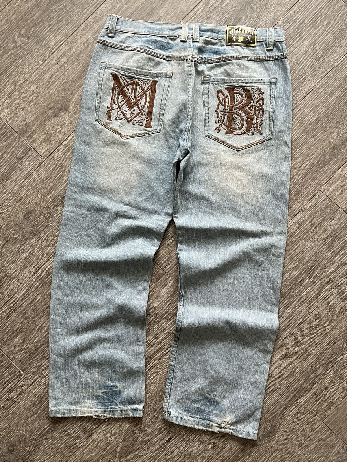 Makaveli Vintage 2PAC Makaveli Baggy Jeans Pants Size US 38 / EU 54 - 6 Thumbnail