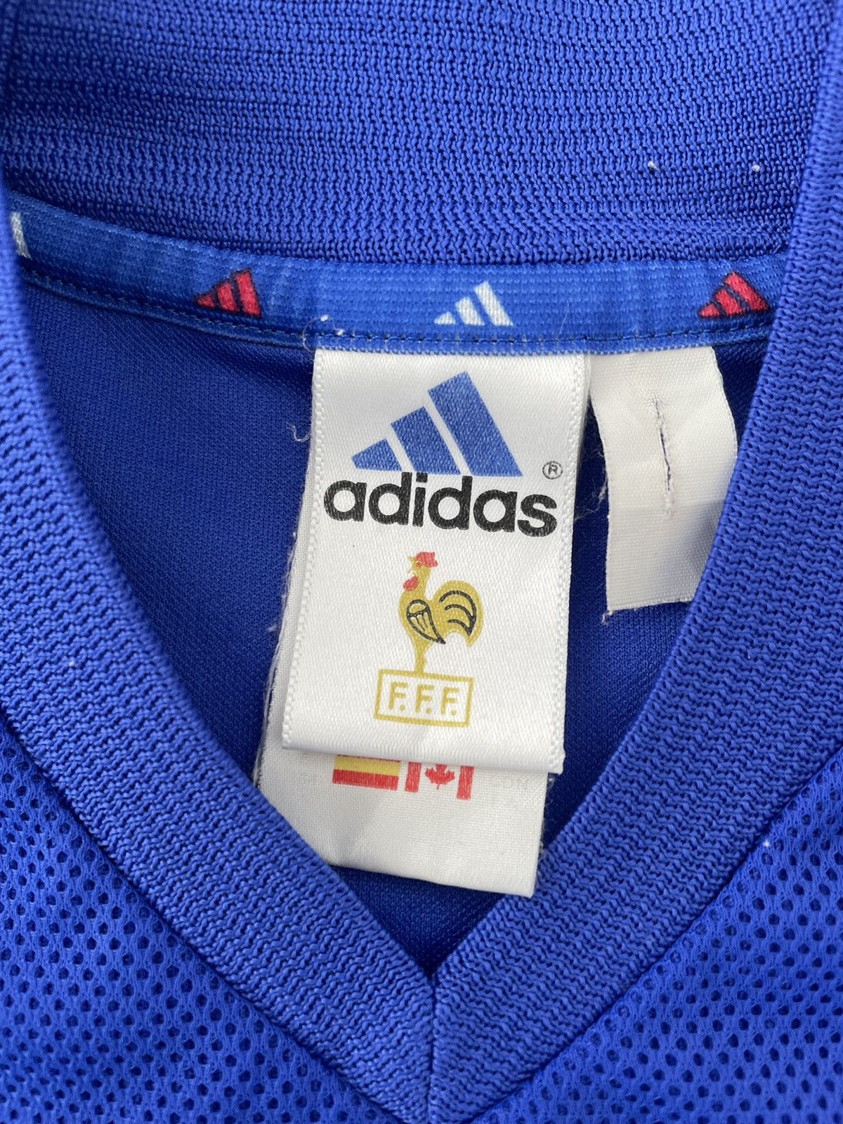 Adidas Vintage France 2002 Zidane Adidas Home Jersey Size US S / EU 44-46 / 1 - 5 Thumbnail