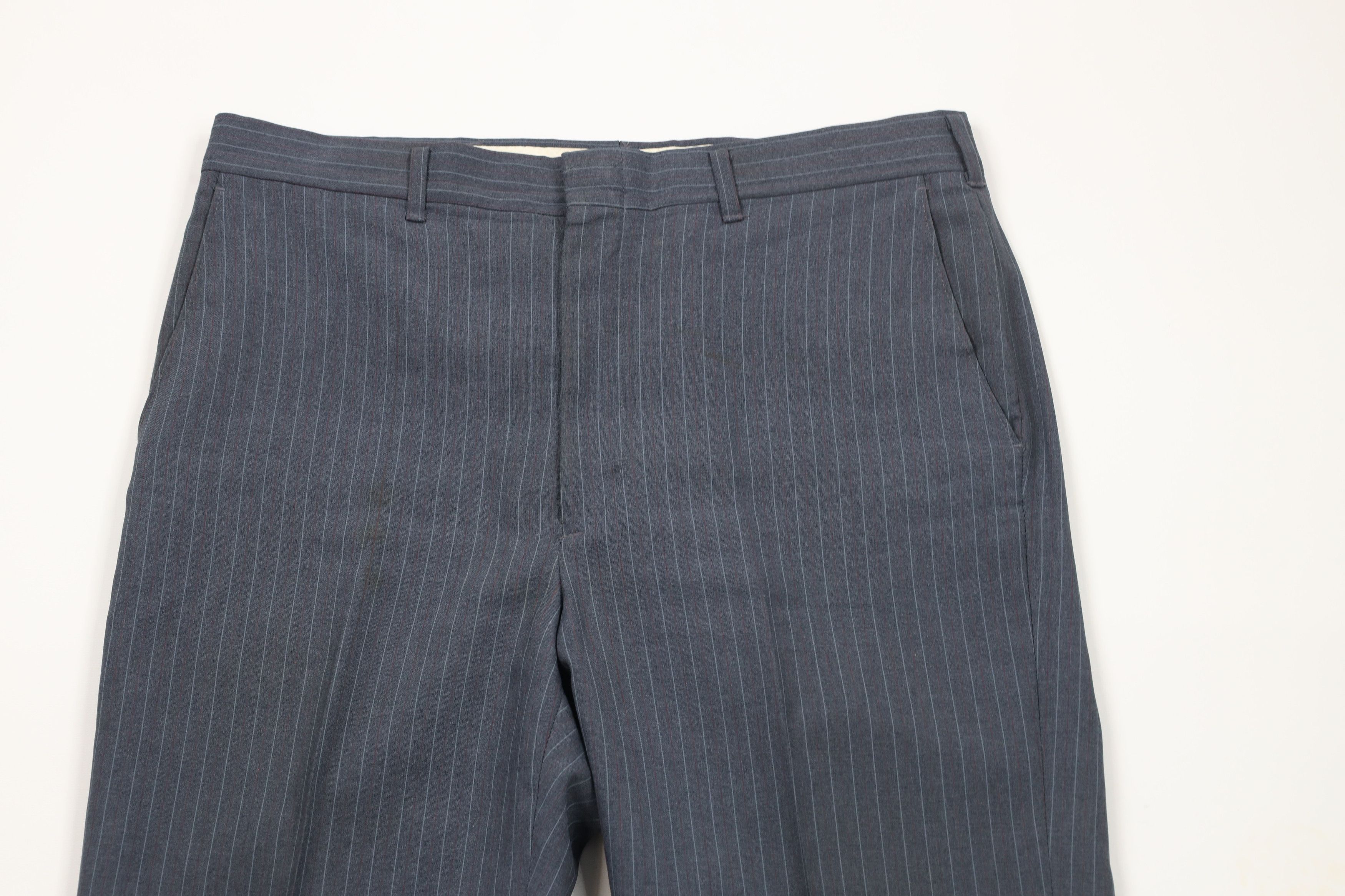Vintage Vintage 70s Streetwear Striped Bell Bottoms Chino Pants USA Size US 34 / EU 50 - 2 Thumbnail