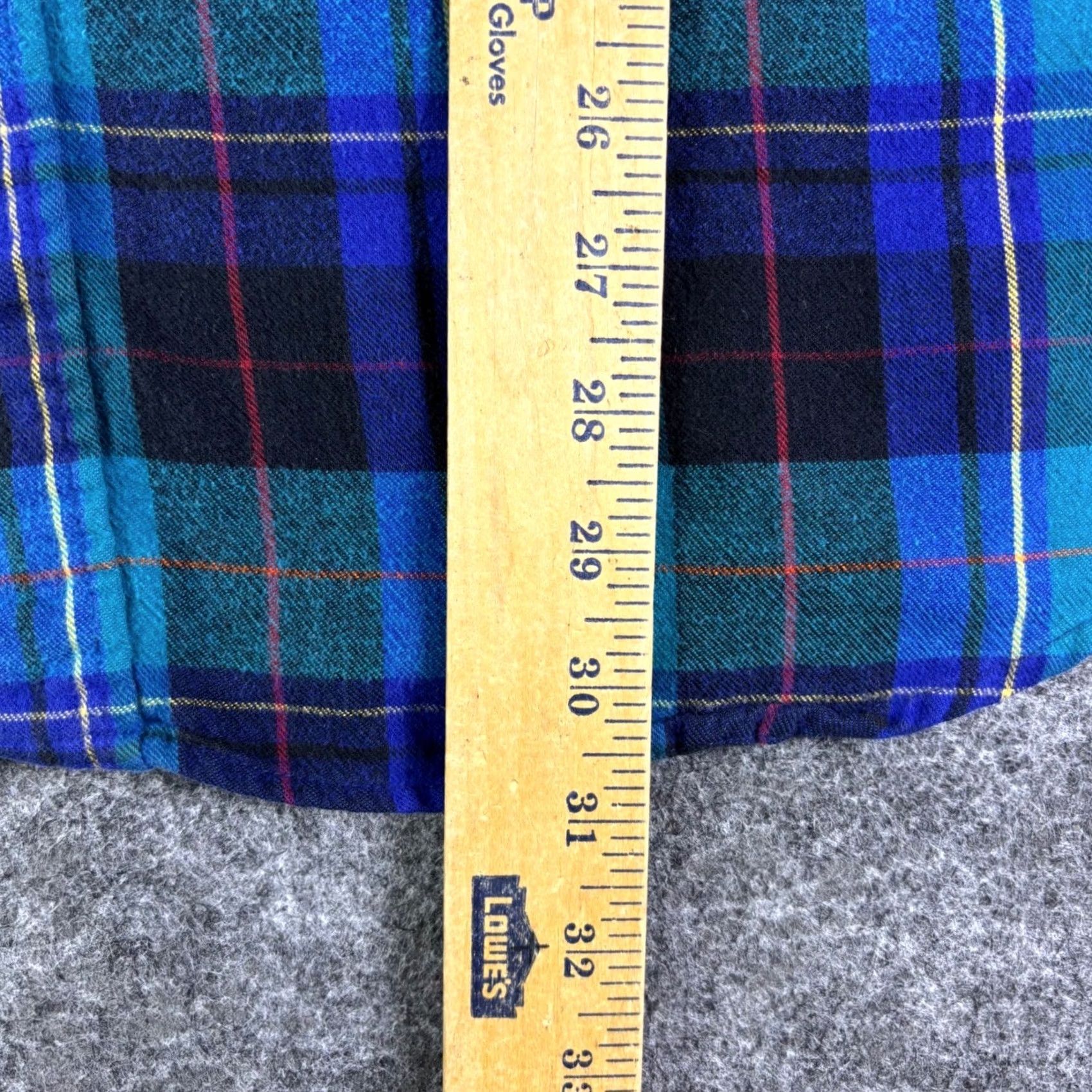 Vintage Woolrich Shirt Plaid Flannel Button-Up Long Sleeve Cotton Men XL Blue Black Casual Cardigan Not Included Size US XL / EU 56 / 4 - 4 Thumbnail