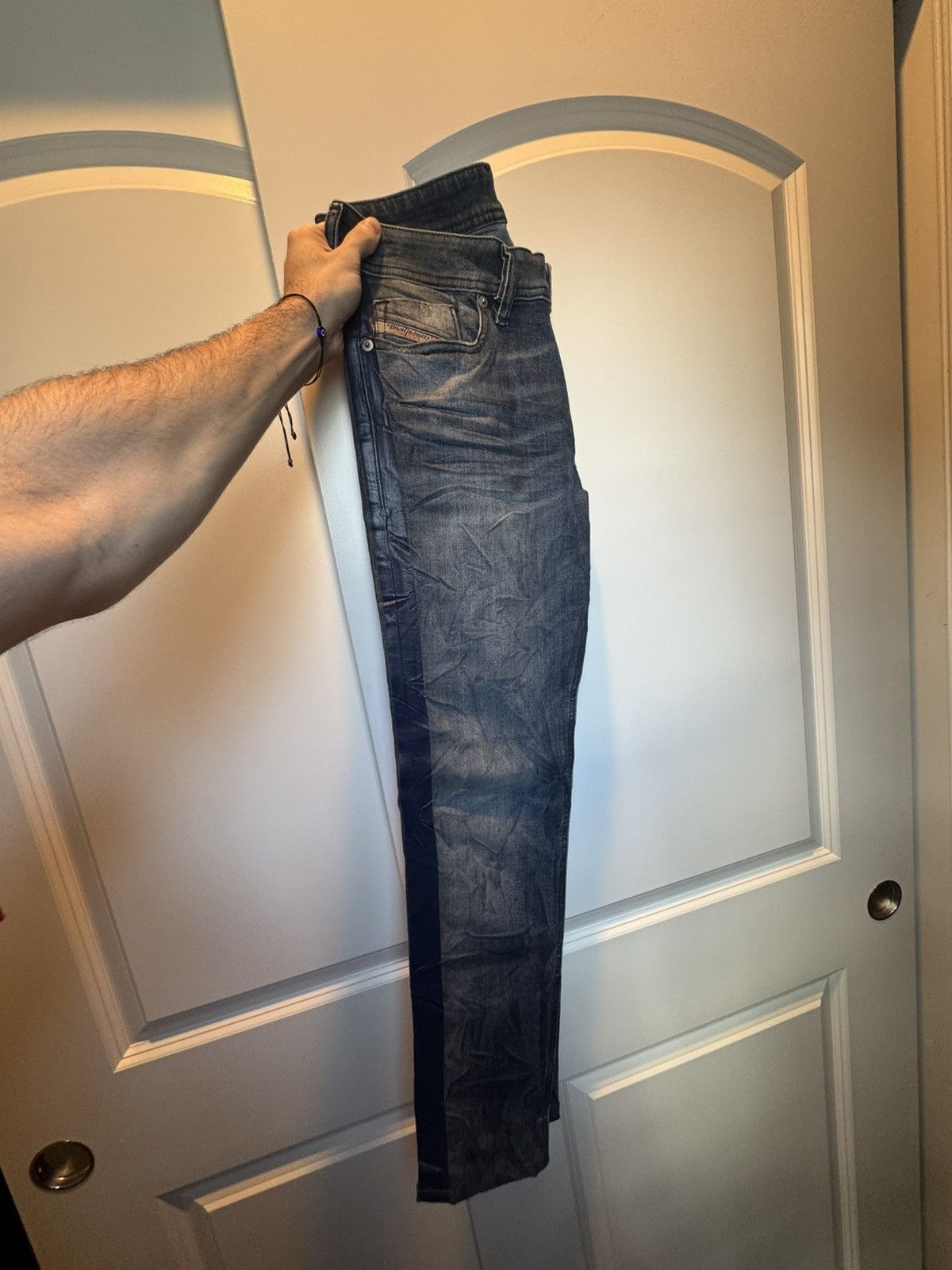 Diesel DIESEL denim jeans with blue detail on the sides Size US 28 / EU 44 - 2 Thumbnail