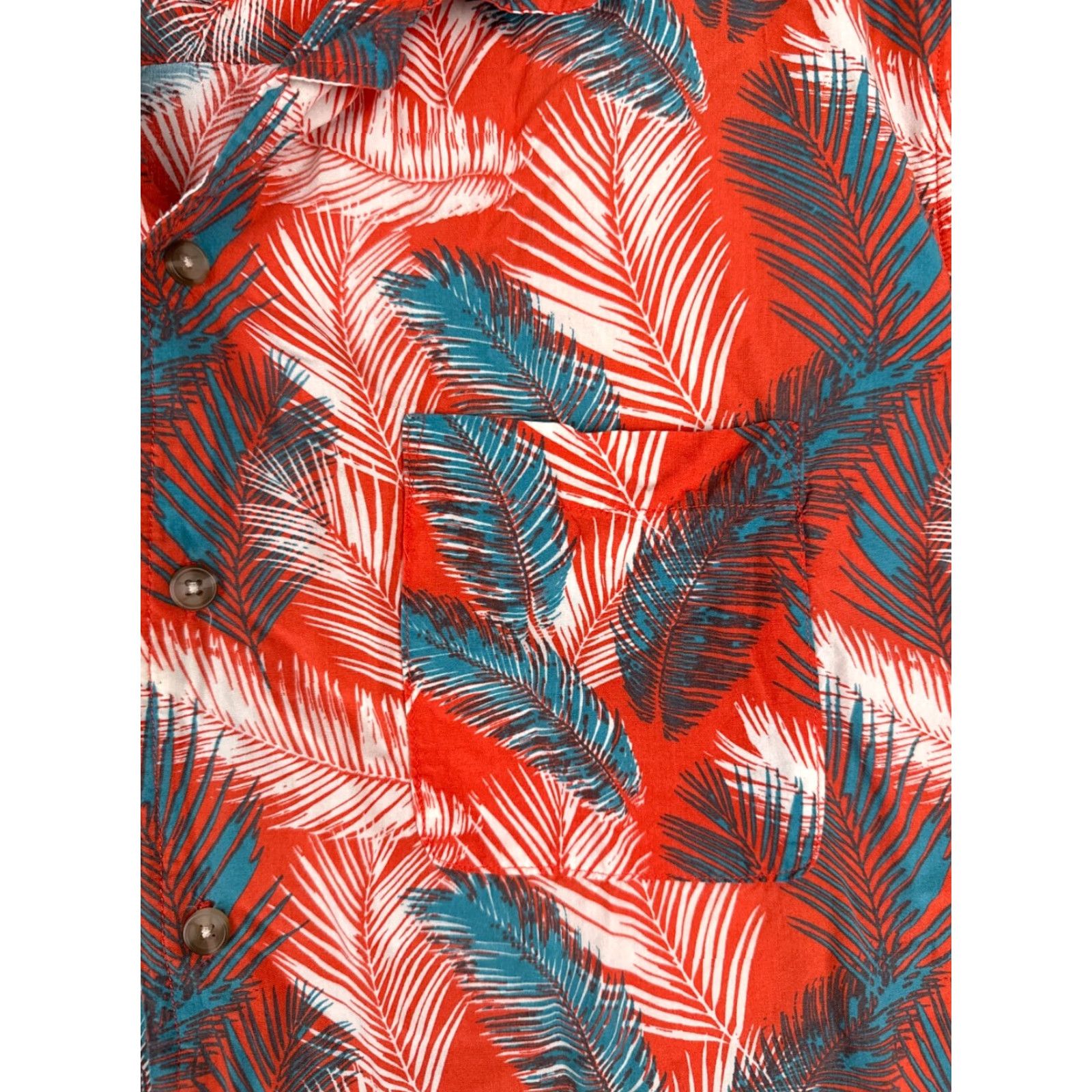 Vintage VINTAGE Goodfellow & Co Shirt Mens 2XL XXL Red Blue Floral Hawaiian Slim Fit 100% Rayon Size US XXL / EU 58 / 5 - 6 Thumbnail