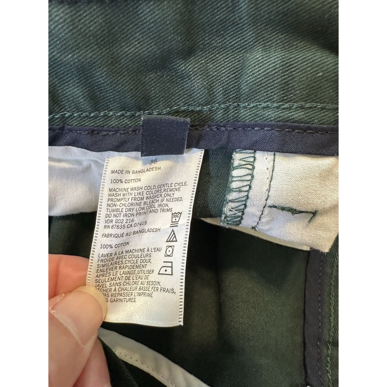 Nautica Nautica Chino Shorts, Hunter Green Sz 36w Golf Casual Preppy Size US 36 / EU 52 - 4 Thumbnail