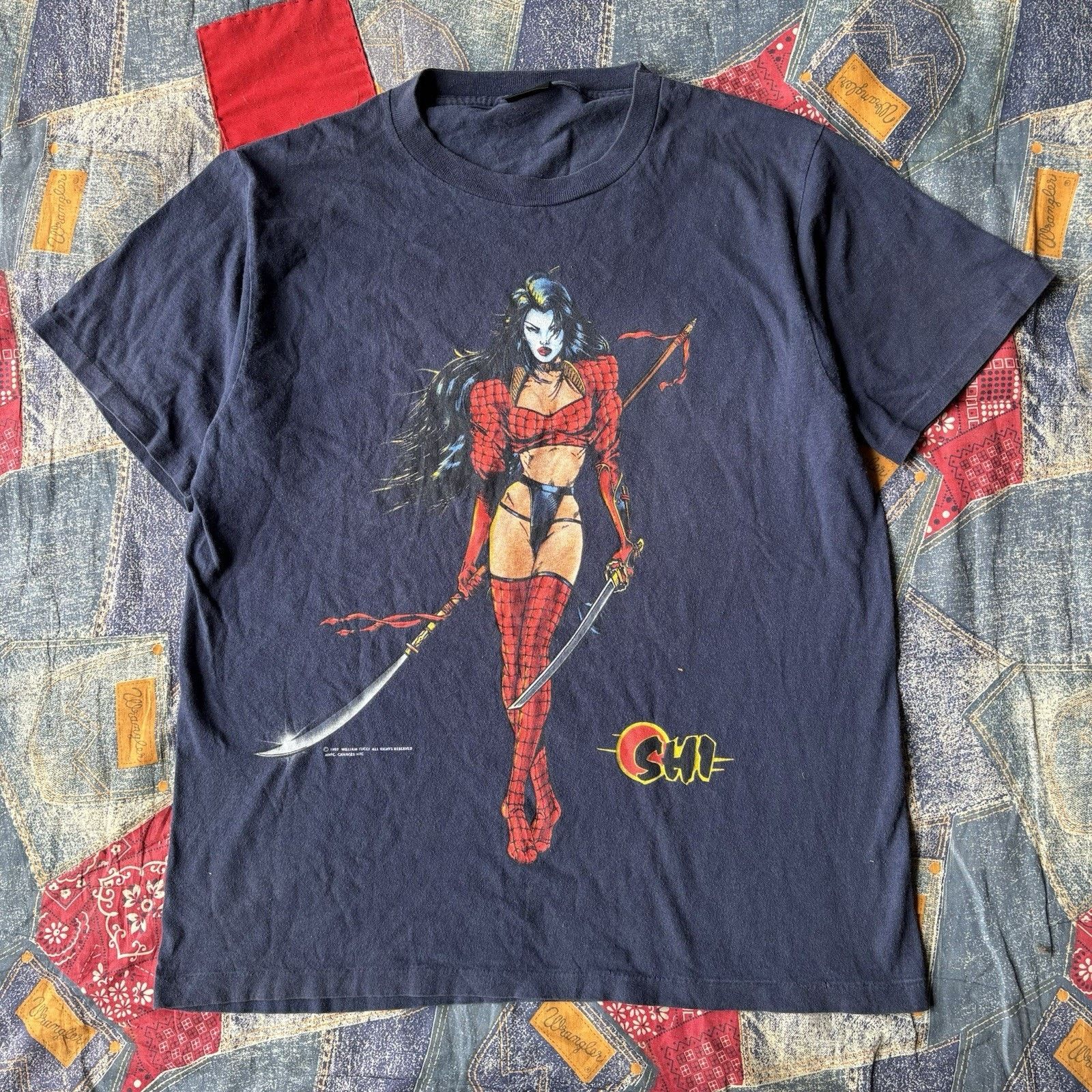Changes Vintage 1997 Changes Shi Lady Death Tee William Tucci Size US L / EU 52-54 / 3 - 1 Thumbnail