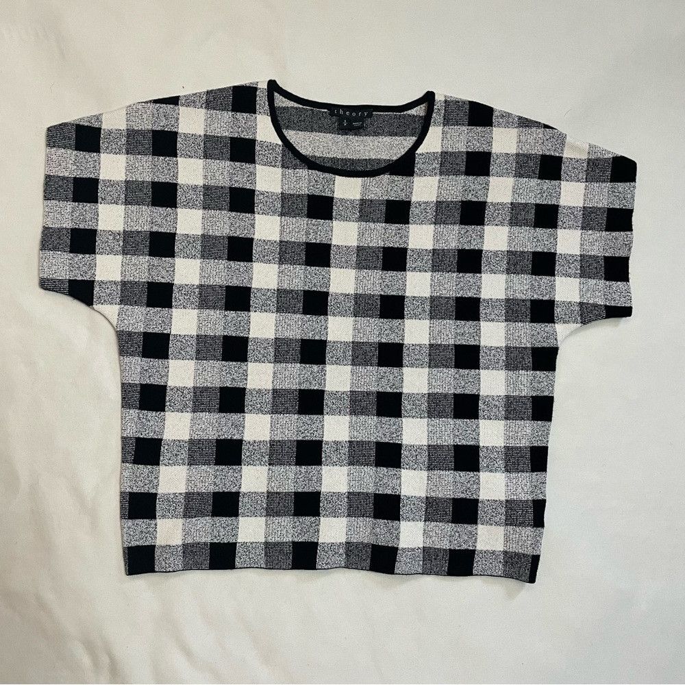 Theory Theory Seblyn Magnified Plaid Crop Top Size S Size S / US 4 / IT 40 - 6 Thumbnail