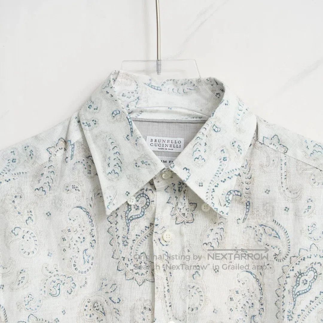 Brunello Cucinelli Brunello Cucinelli Men's Floral Print Shirt. Size US M / EU 48-50 / 2 - 2 Thumbnail