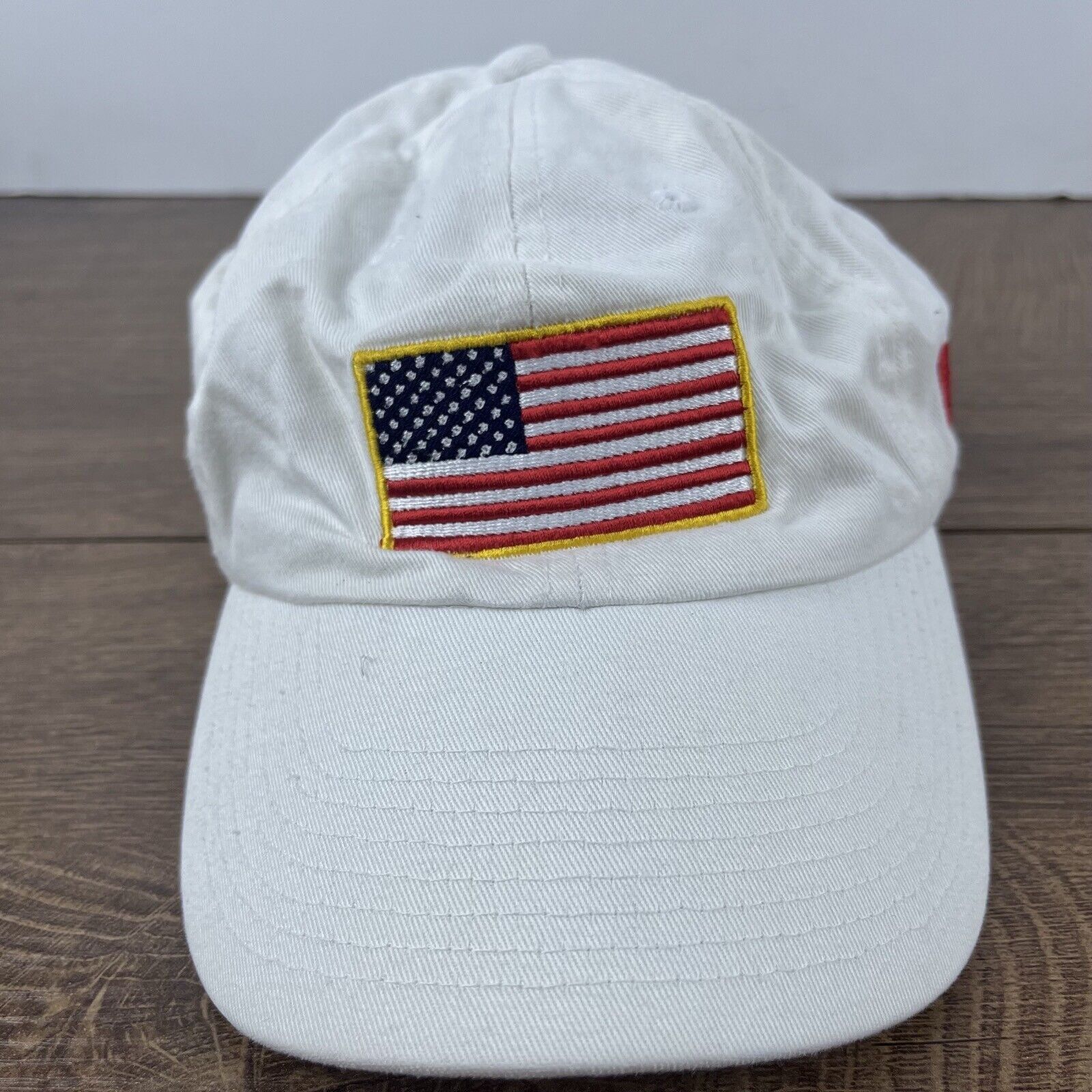 Other USA Flag Hat American Flag Adjustable Hat White Adjustable H Size ONE SIZE - 3 Thumbnail