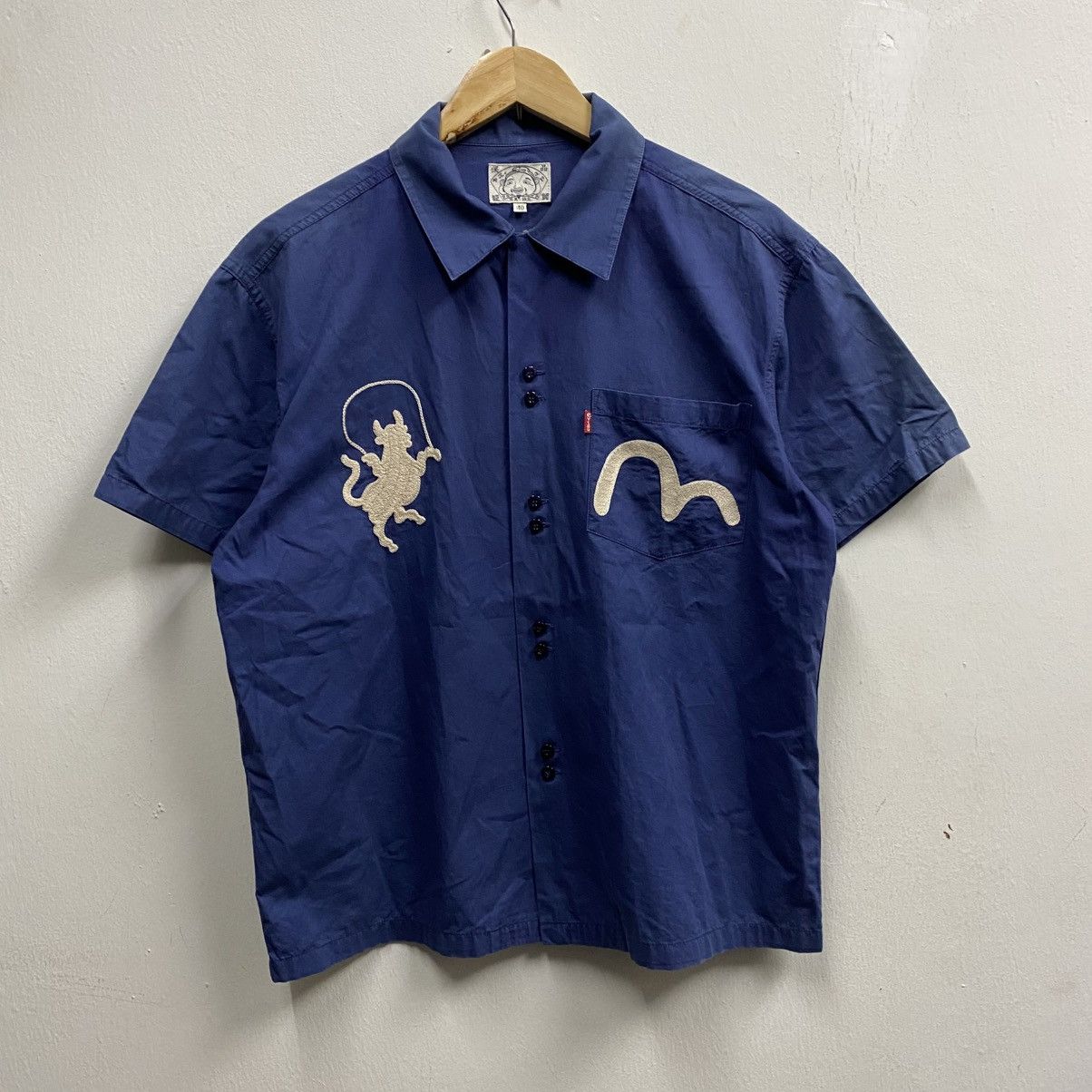 Evisu Evisu Paris Black Short Sleeve Shirt Size US M / EU 48-50 / 2 - 2 Thumbnail
