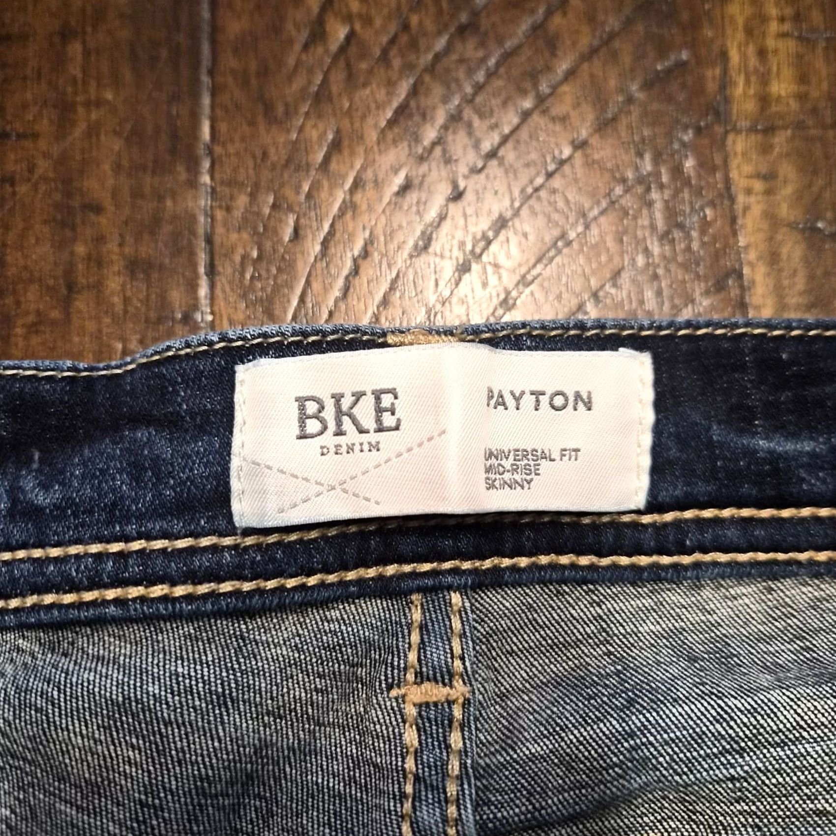 Vintage BKE Jeans Denim Payton Size 29 Skinny Stretch Blue Regular Womens Ankle 5-Pocket Logo Button Zip Size 30" / US 8 / IT 44 - 3 Thumbnail