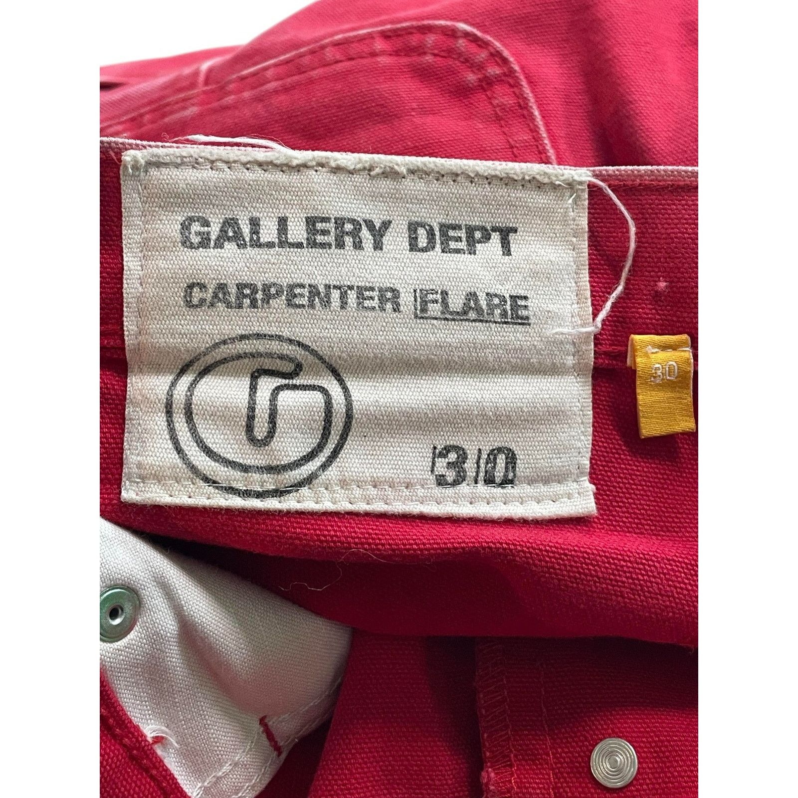 Gallery Dept. Gallery Dept De La Flare Red Size US 30 / EU 46 - 4 Thumbnail