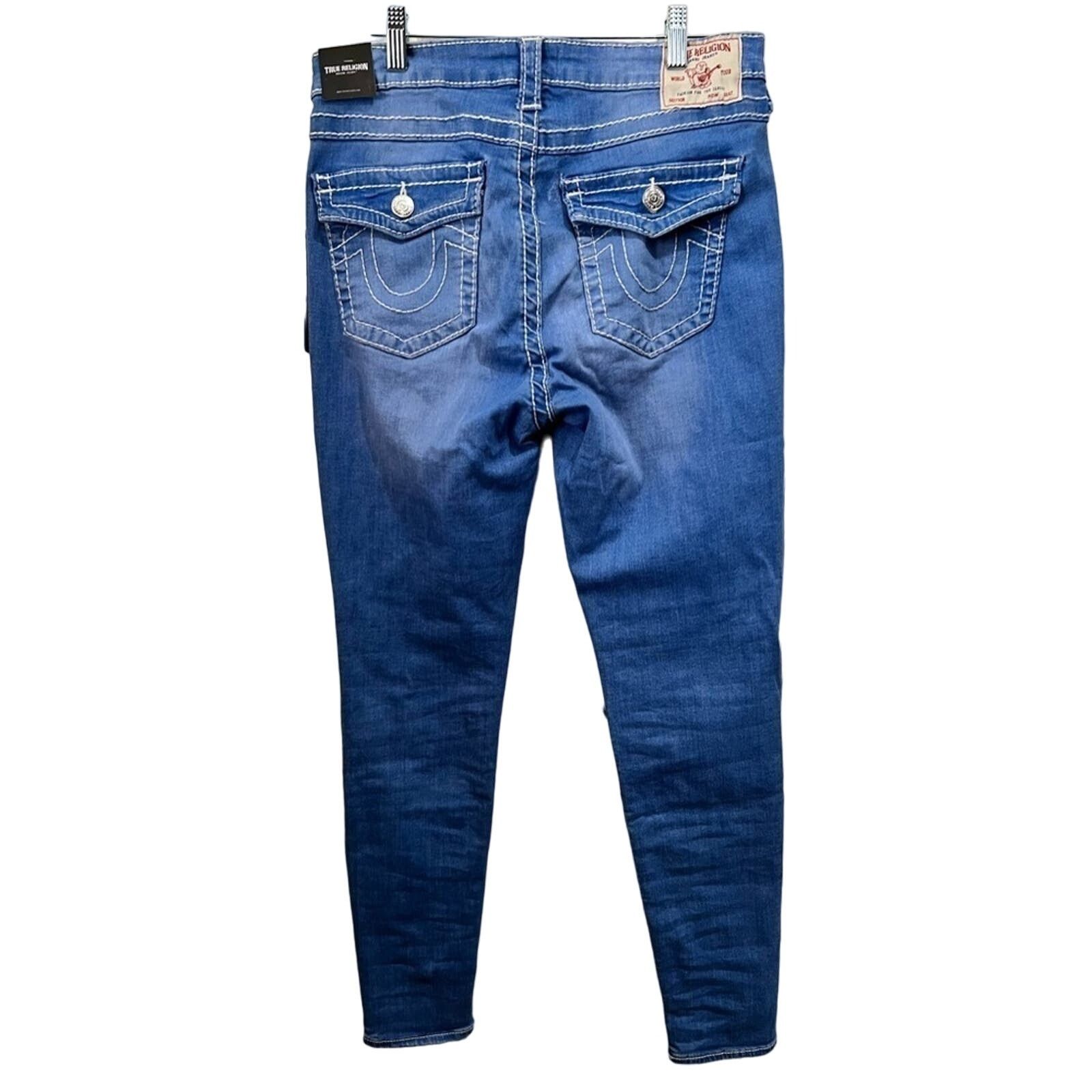 True Religion True Religion Jennie Mid Rise Curvy Skinny Jean Sz 30 NWT Size 30" / US 8 / IT 44 - 3 Thumbnail