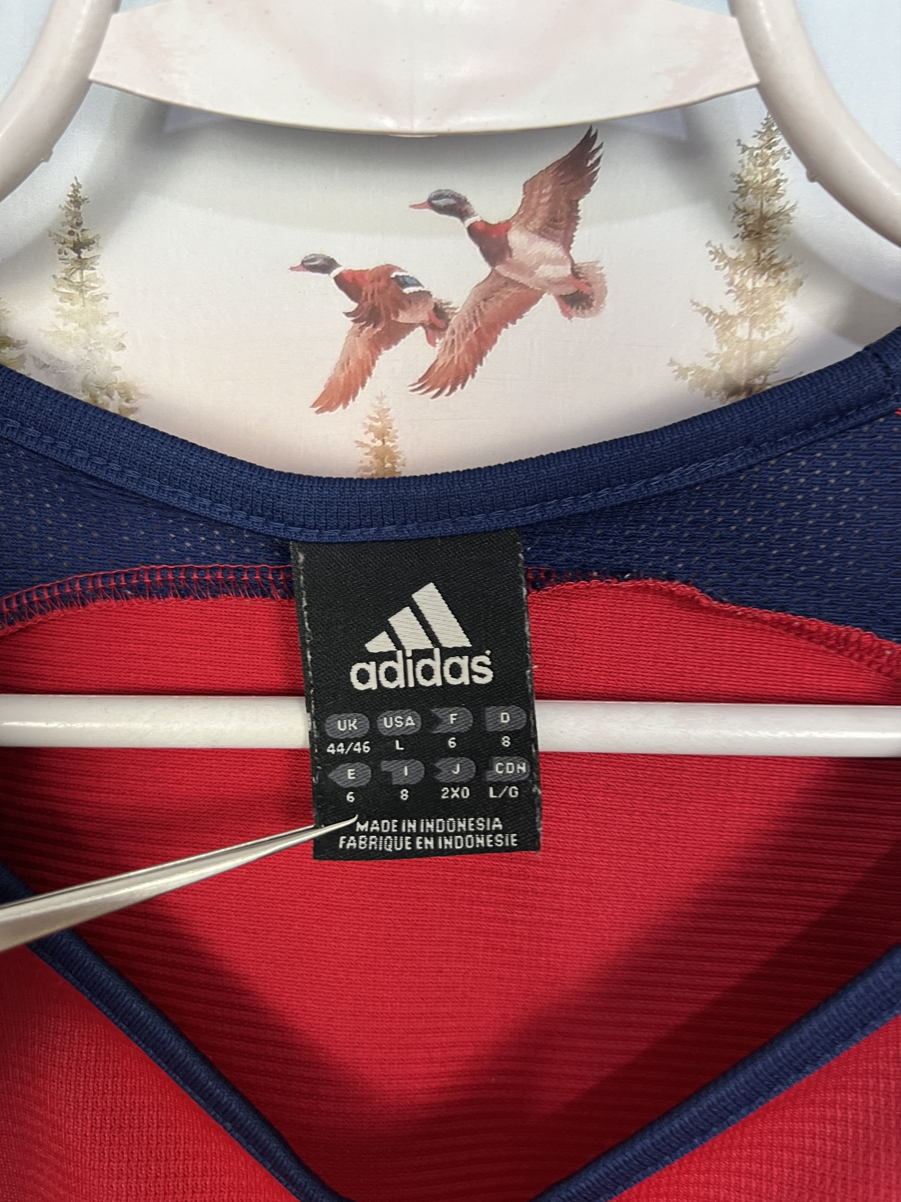 Adidas Vintage Adidas Spain Football Train Shirt Soccer Camiseta Size US L / EU 52-54 / 3 - 8 Thumbnail