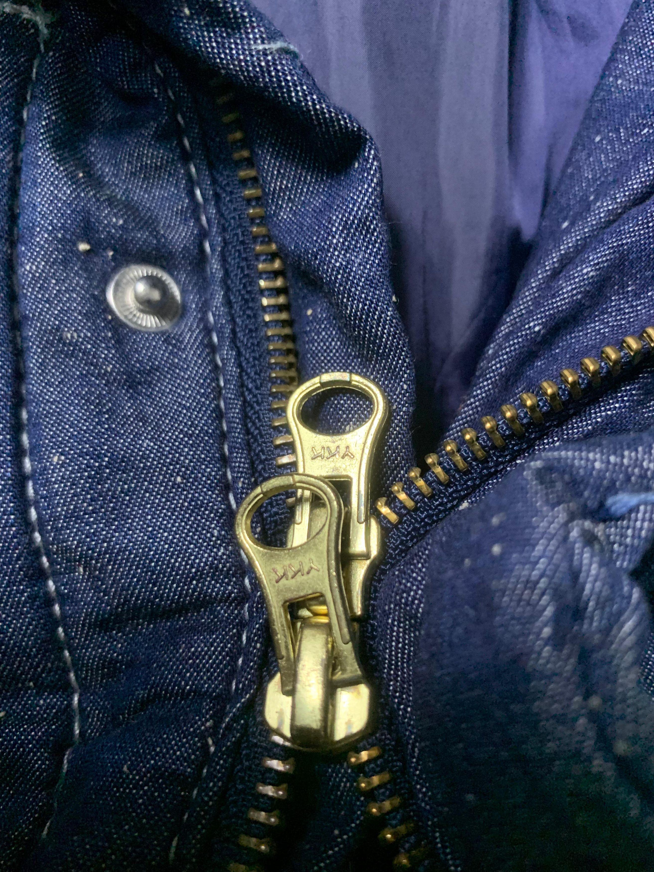 mercibeaucoup 2000s Mercibeacoup Puffer Double Zipper Denim Jacket Size US M / EU 48-50 / 2 - 7 Thumbnail