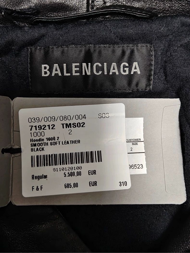 Balenciaga Balenciaga Black Leather Pullover Jacket-2507 Size US S / EU 44-46 / 1 - 3 Thumbnail