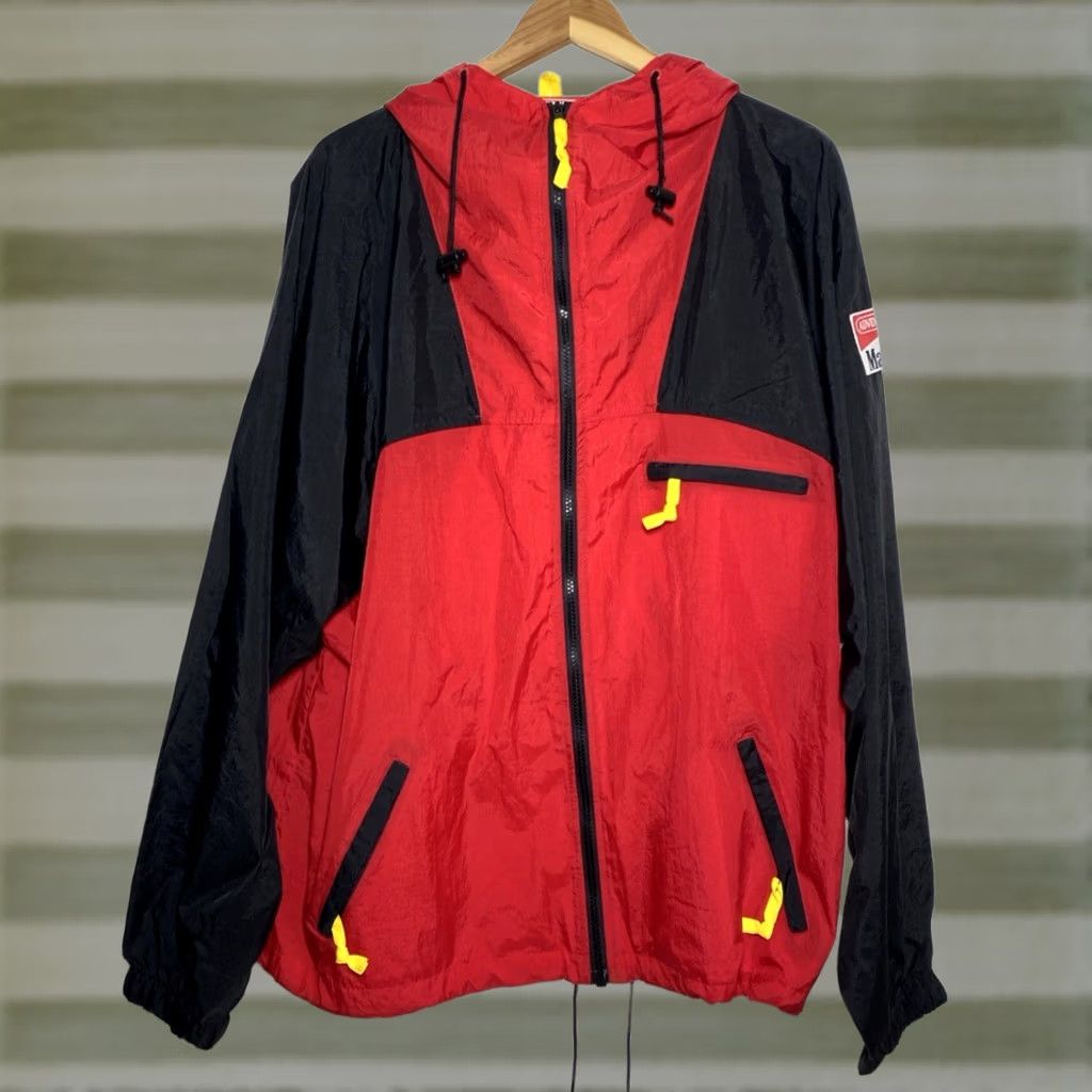 Marlboro VINTAGE Marlboro Adventure Team Jacket Windbreaker Hooded XL Men Red Black 90s Full Zip Size US XL / EU 56 / 4 - 1 Thumbnail