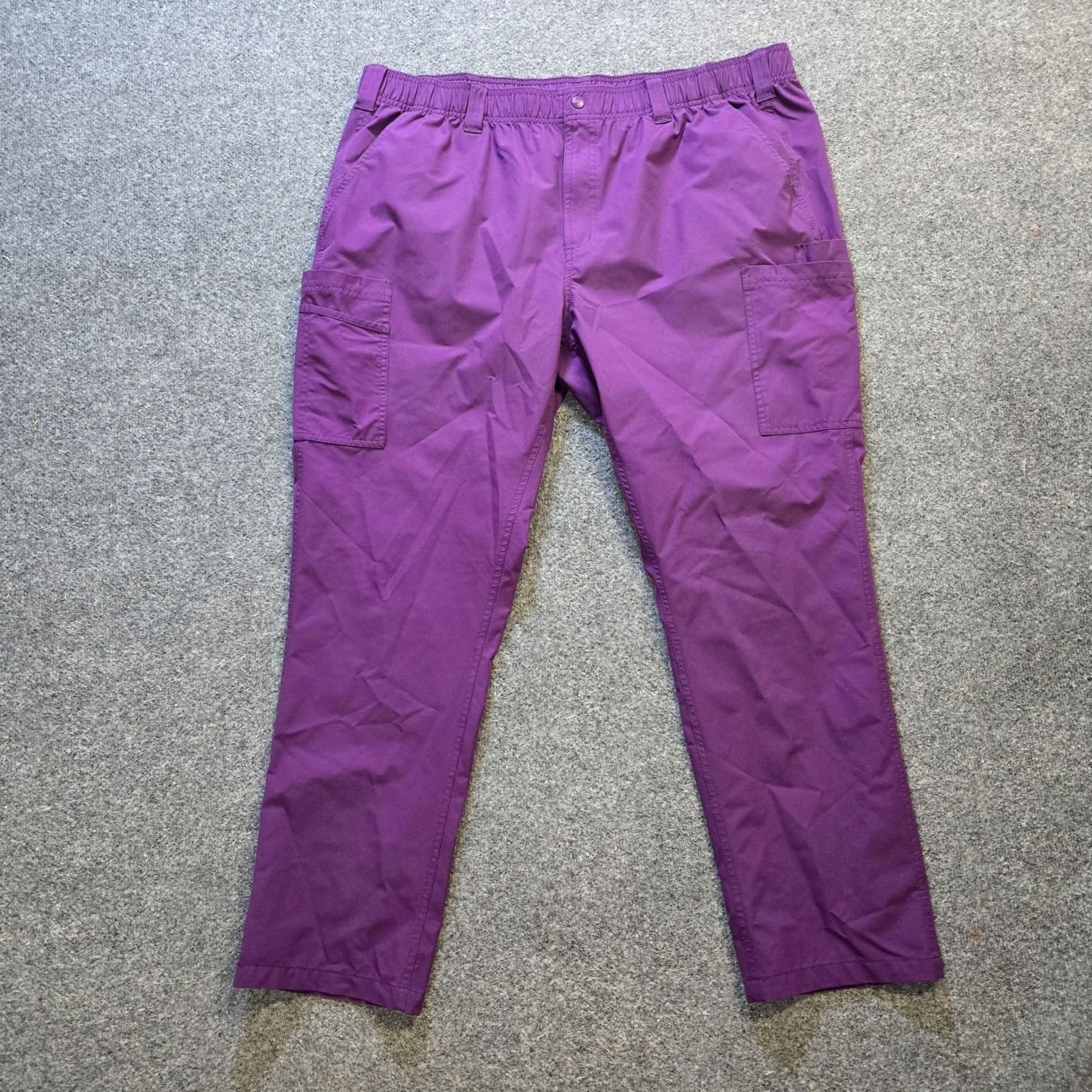 Carhartt Carhartt Pants Women 2XL Purple Force Essentials Cargo Scrubs Medical Nurse Size 40" / US 18 - 2 Thumbnail