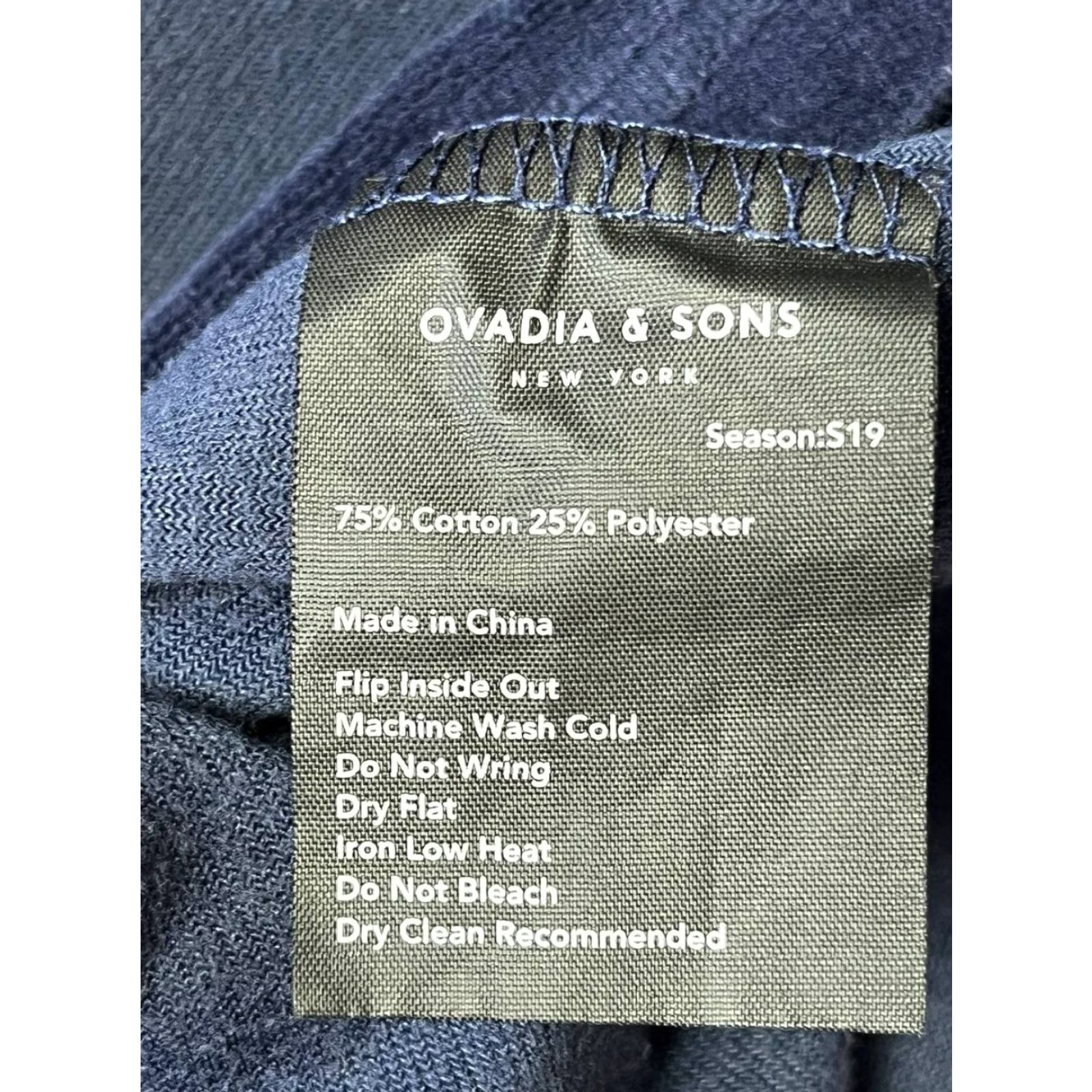 Velvet Ovadia & Sons Navy Velvet Crew Neck Short Sleeve Shirt M Men Blue Velvet Classic Stretch Size M Size US M / EU 48-50 / 2 - 6 Thumbnail