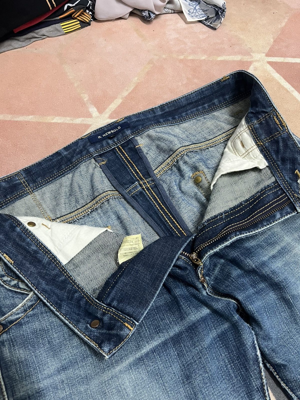 R.Newbold R Newbold Low Waist Patches Jeans Size US 34 / EU 50 - 10 Thumbnail