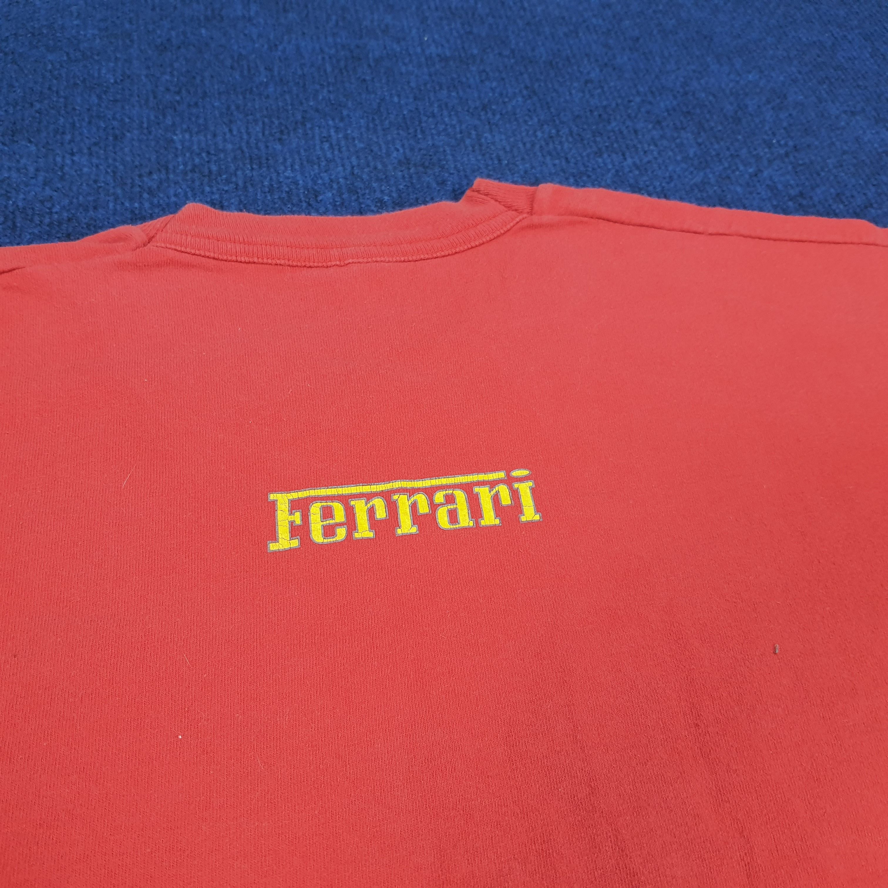 Ferrari × Vintage Vintage Ferrari Center Logo Motorsports Tshirt Size US XL / EU 56 / 4 - 4 Thumbnail