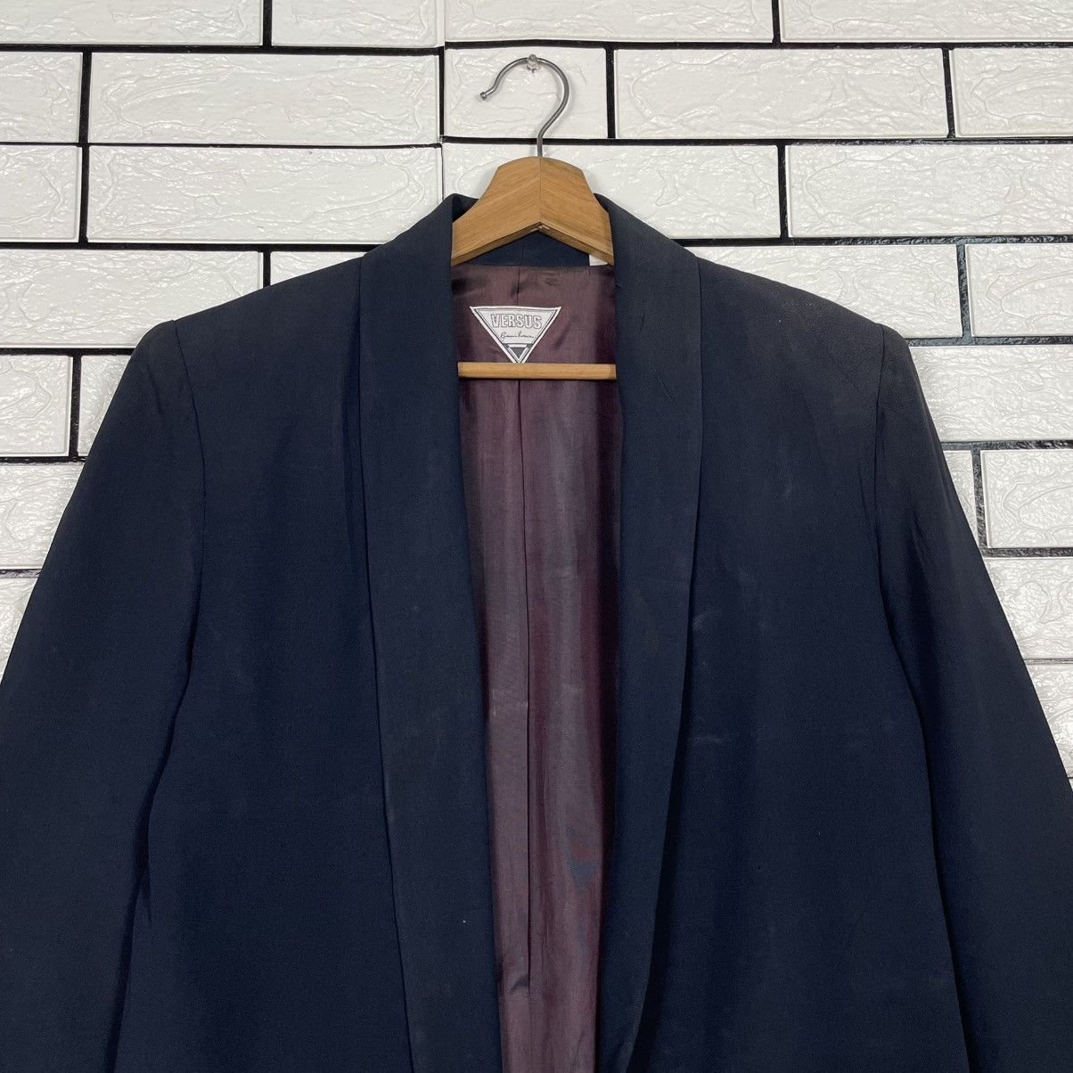 Versace Vintage Versus Gianni Versace Buttonless Jacket Size S / US 4 / IT 40 - 2 Thumbnail