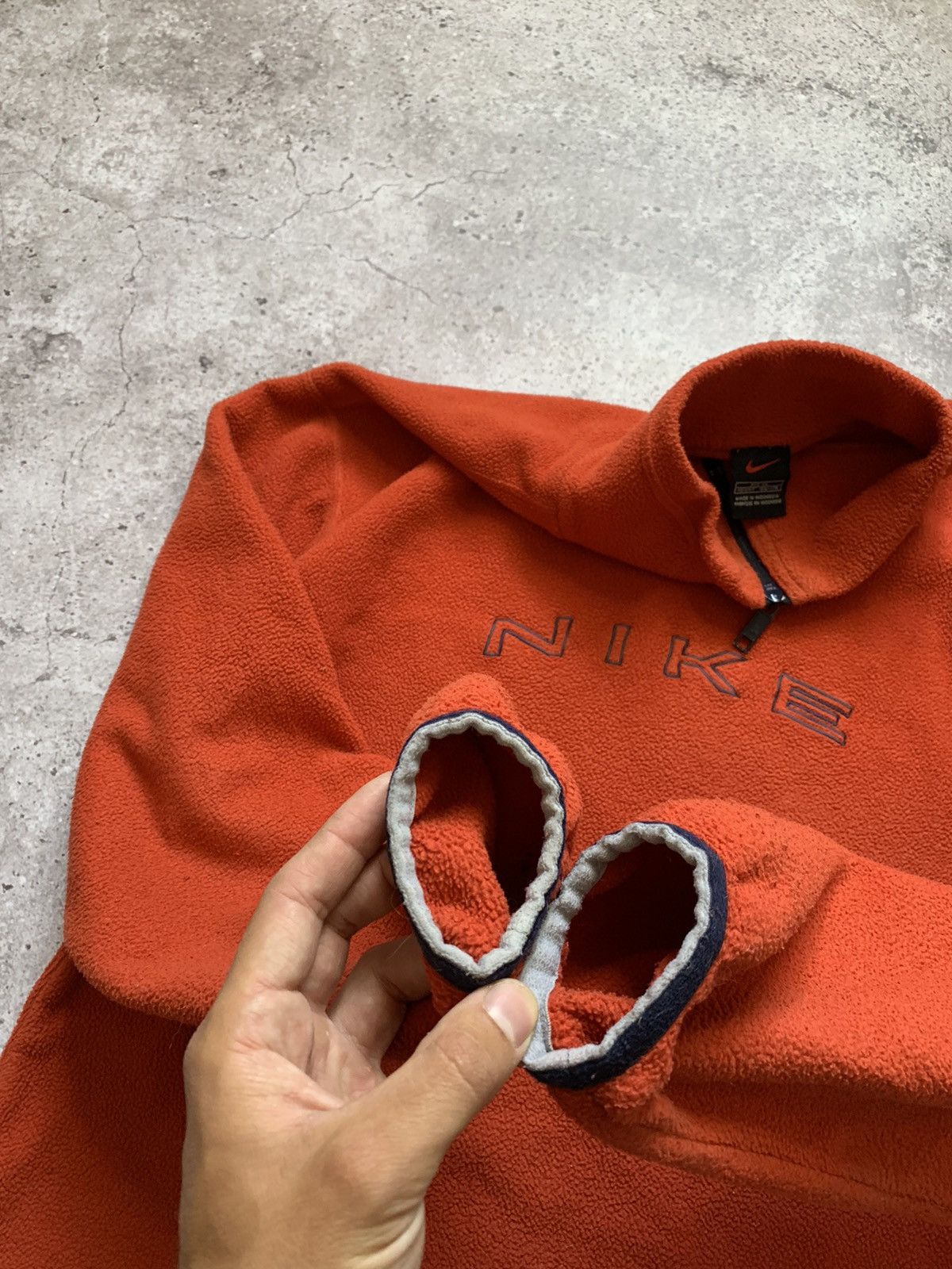 Nike × Vintage 🔥00’s Nike Retro Fleece Boxy Sweatshirt Y2K Ninja Jacket Size US S / EU 44-46 / 1 - 7 Thumbnail