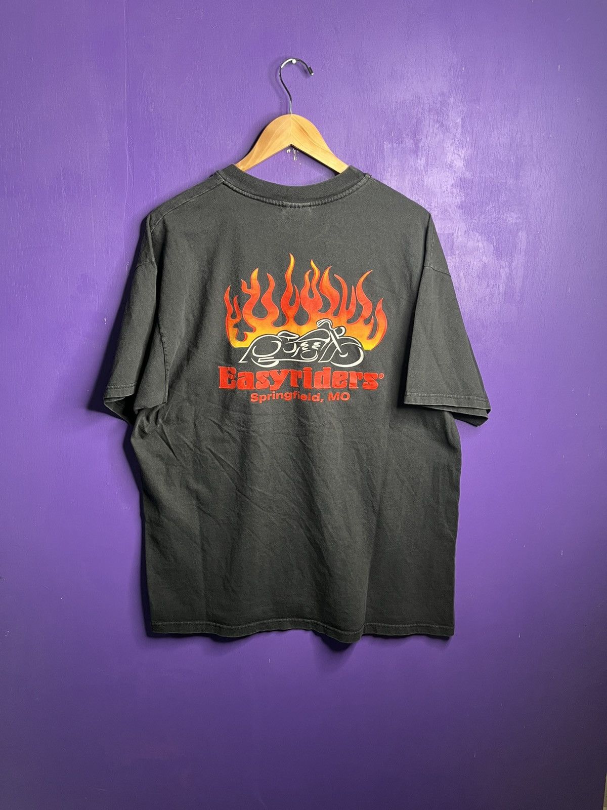 Vintage Vintage 90s Easyriders VQ magazine faded t-shirt Size US XL / EU 56 / 4 - 2 Thumbnail