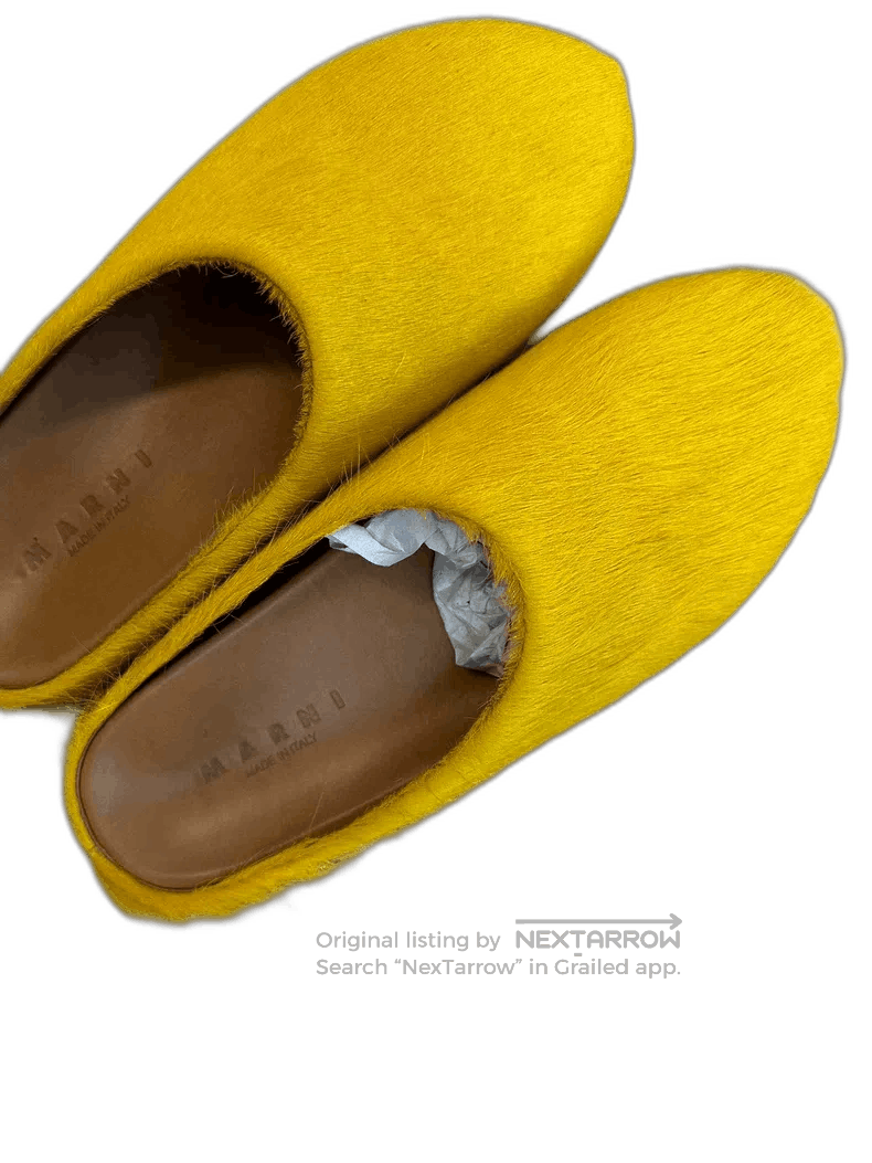 Marni marni Fluffy slippers yellow. Size US 10.5 / EU 43-44 - 1 Thumbnail