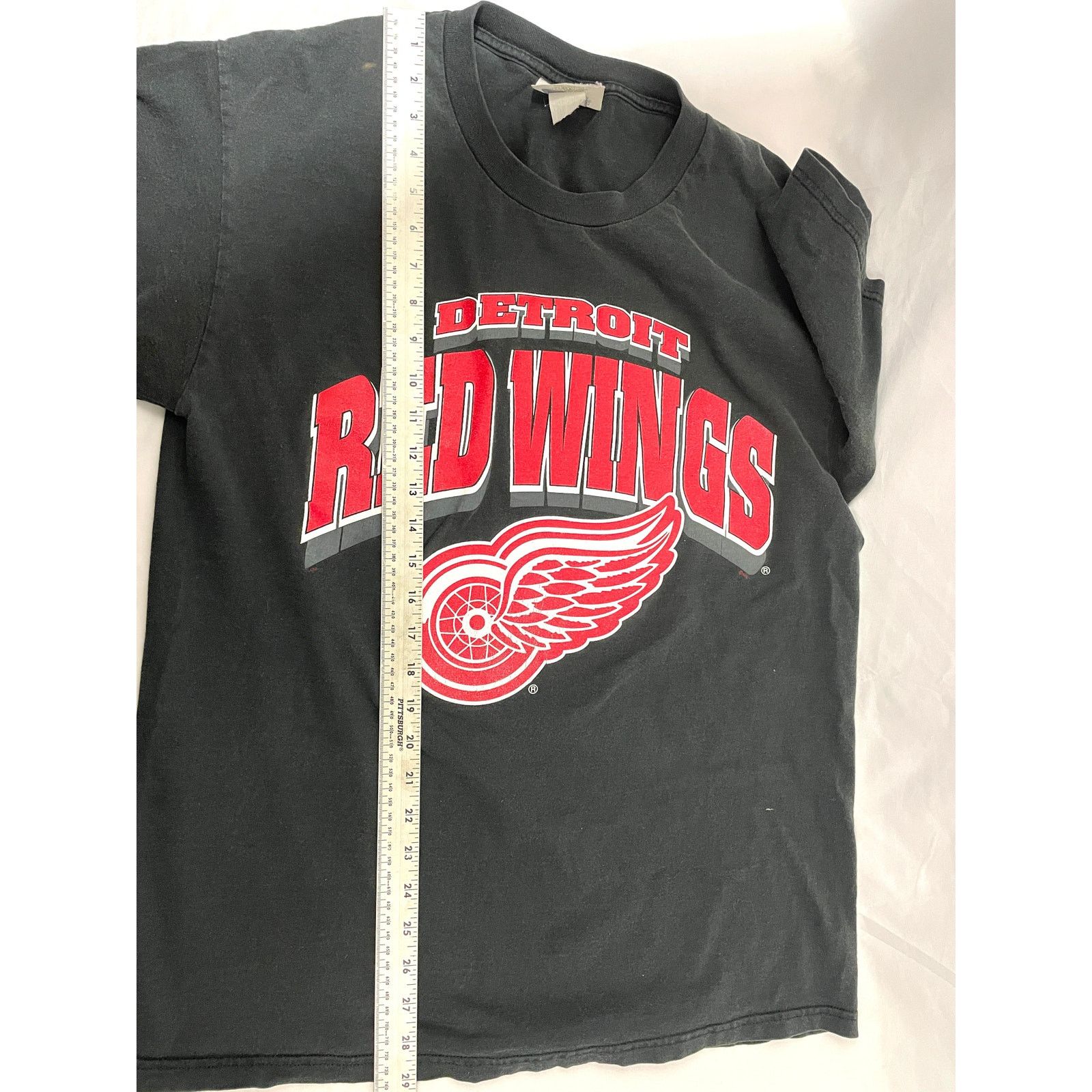 CSA VTG Detroit Red Wings NHL Shirt L 1990's Black Hockey Sports Size US L / EU 52-54 / 3 - 12 Thumbnail
