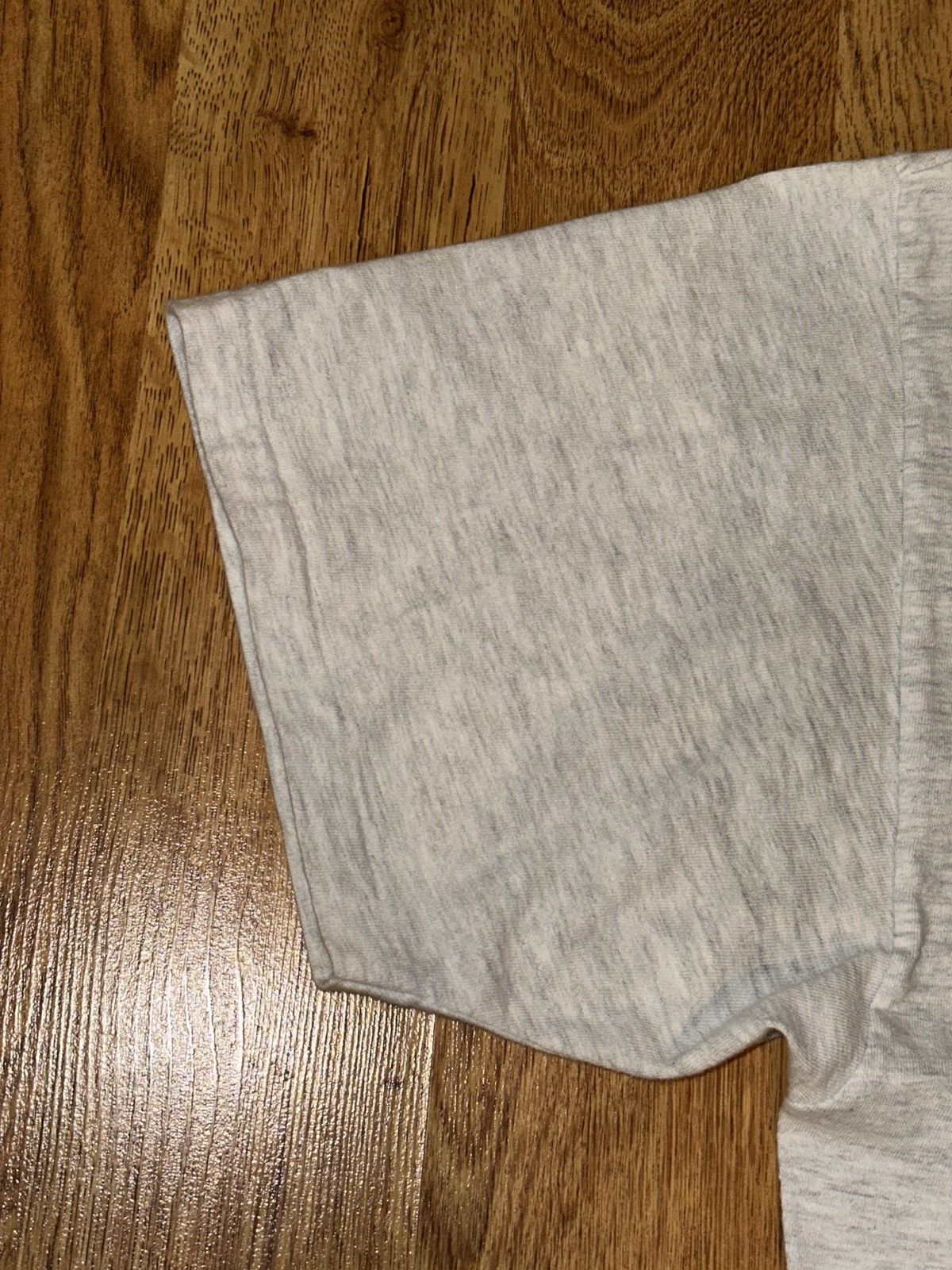 Vintage Single Stitch Vtg HANES Heather Gray Blank Pocket Tee XL Size US XL / EU 56 / 4 - 3 Thumbnail