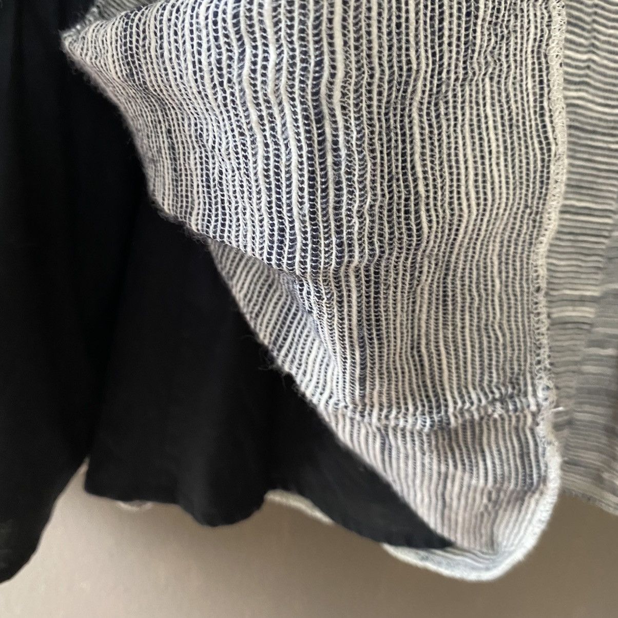Carven CARVEN Navy Contrast Gathered Skirt Size 26" / US 2 / IT 38 - 13 Thumbnail
