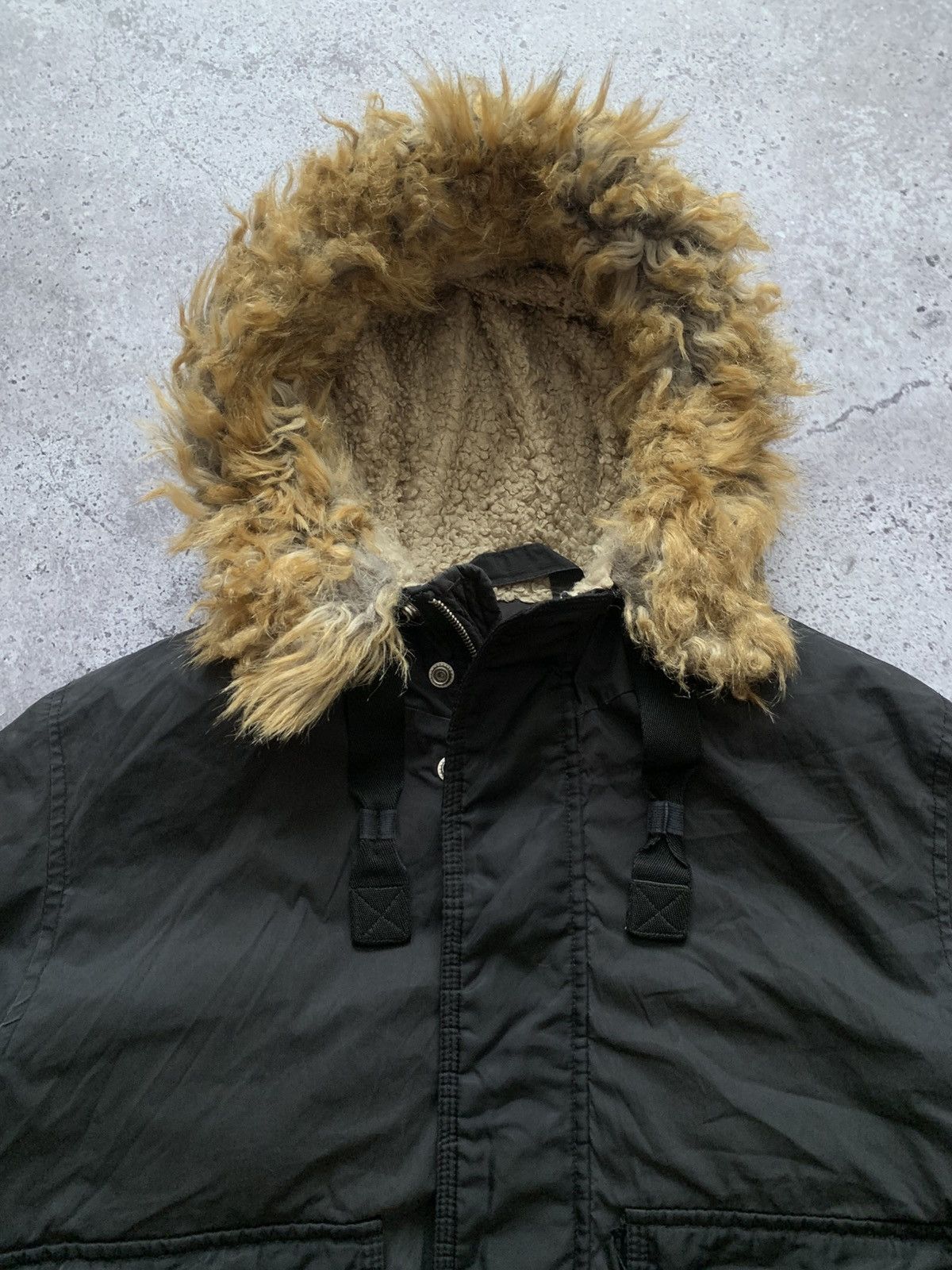 Diesel 🔥 CRAZY DIESEL Y2K OPIUM ALASKA MOHAIR BOMBER JACKET Size US M / EU 48-50 / 2 - 6 Thumbnail